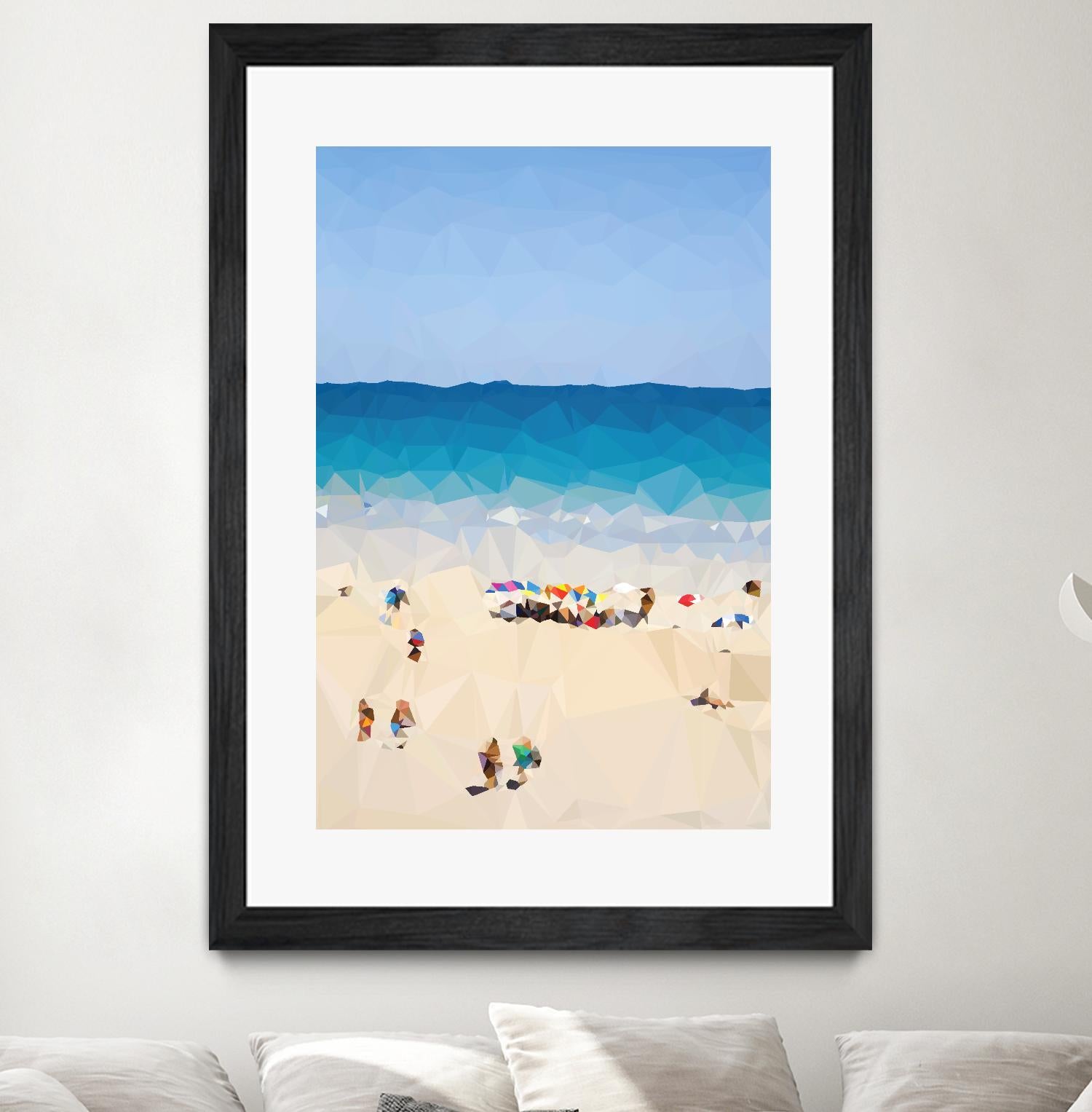 Beach Fragments E by THE Studio on GIANT ART - beige costal beach