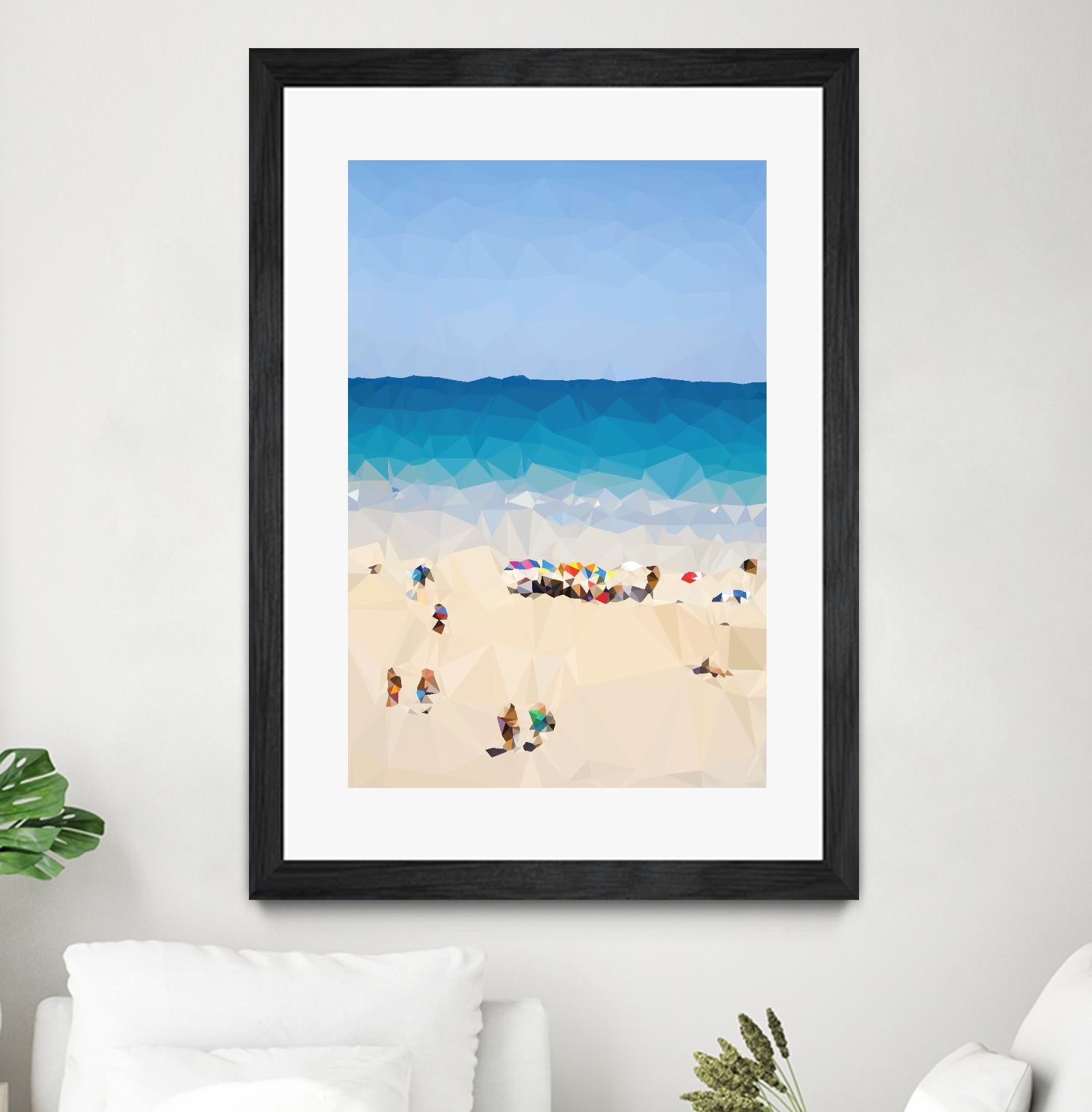 Beach Fragments E by THE Studio on GIANT ART - beige costal beach