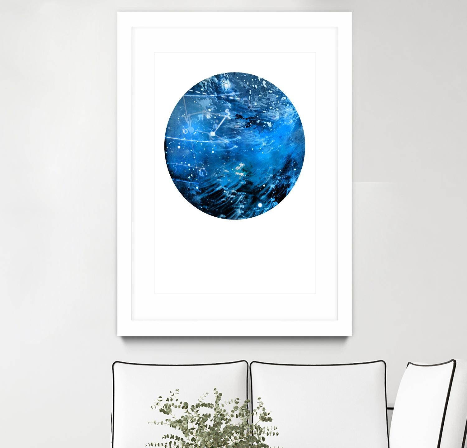 Interstellar Sphere 4 by Katie Todaro on GIANT ART - blue abstract