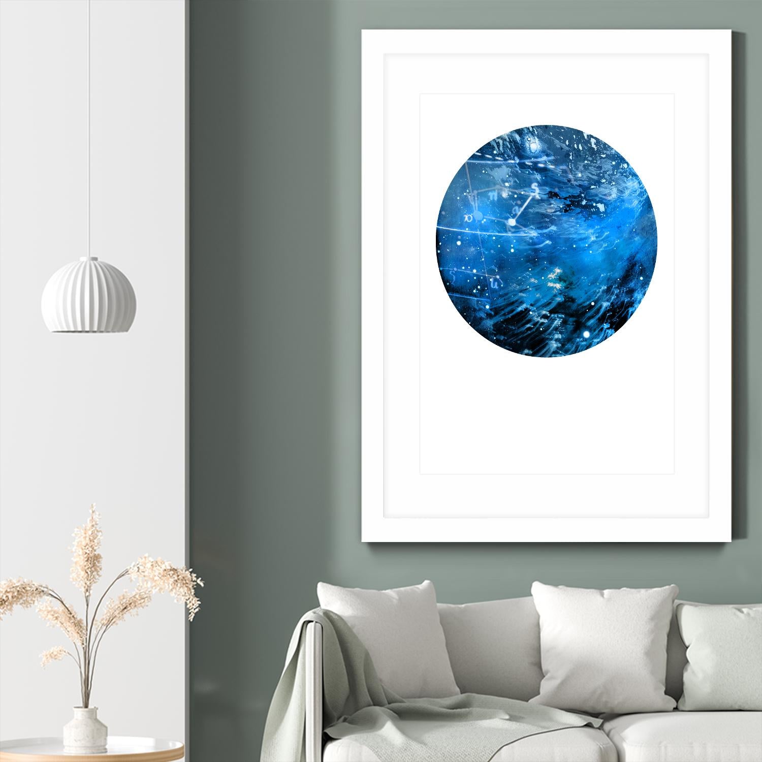 Interstellar Sphere 4 by Katie Todaro on GIANT ART - blue abstract