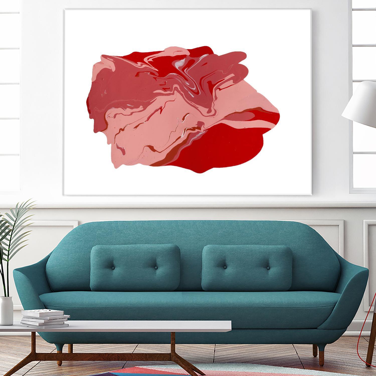 Pooling 8 by EJ Studio on GIANT ART - pink abstracts paint