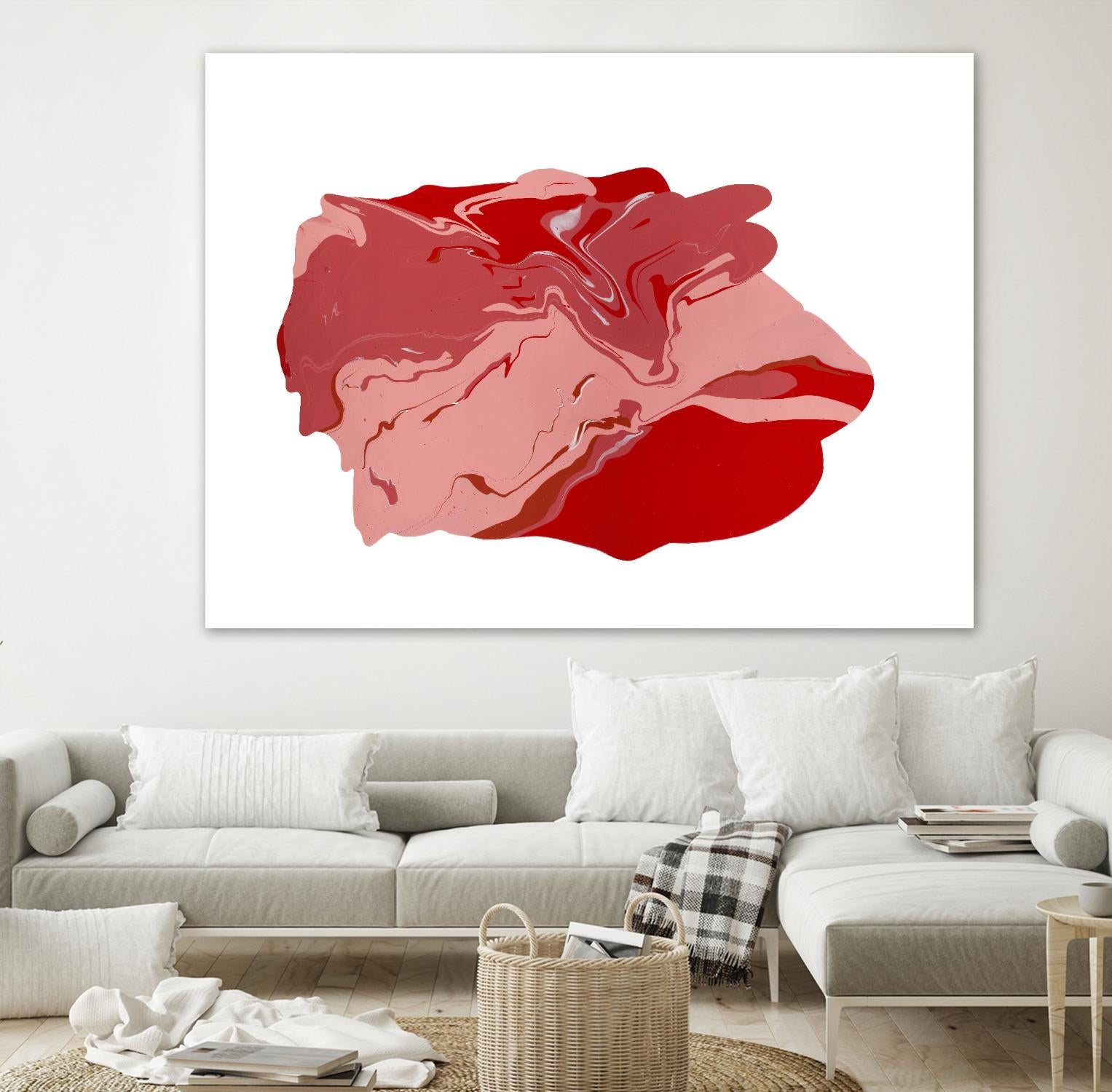 Pooling 8 by EJ Studio on GIANT ART - pink abstracts paint