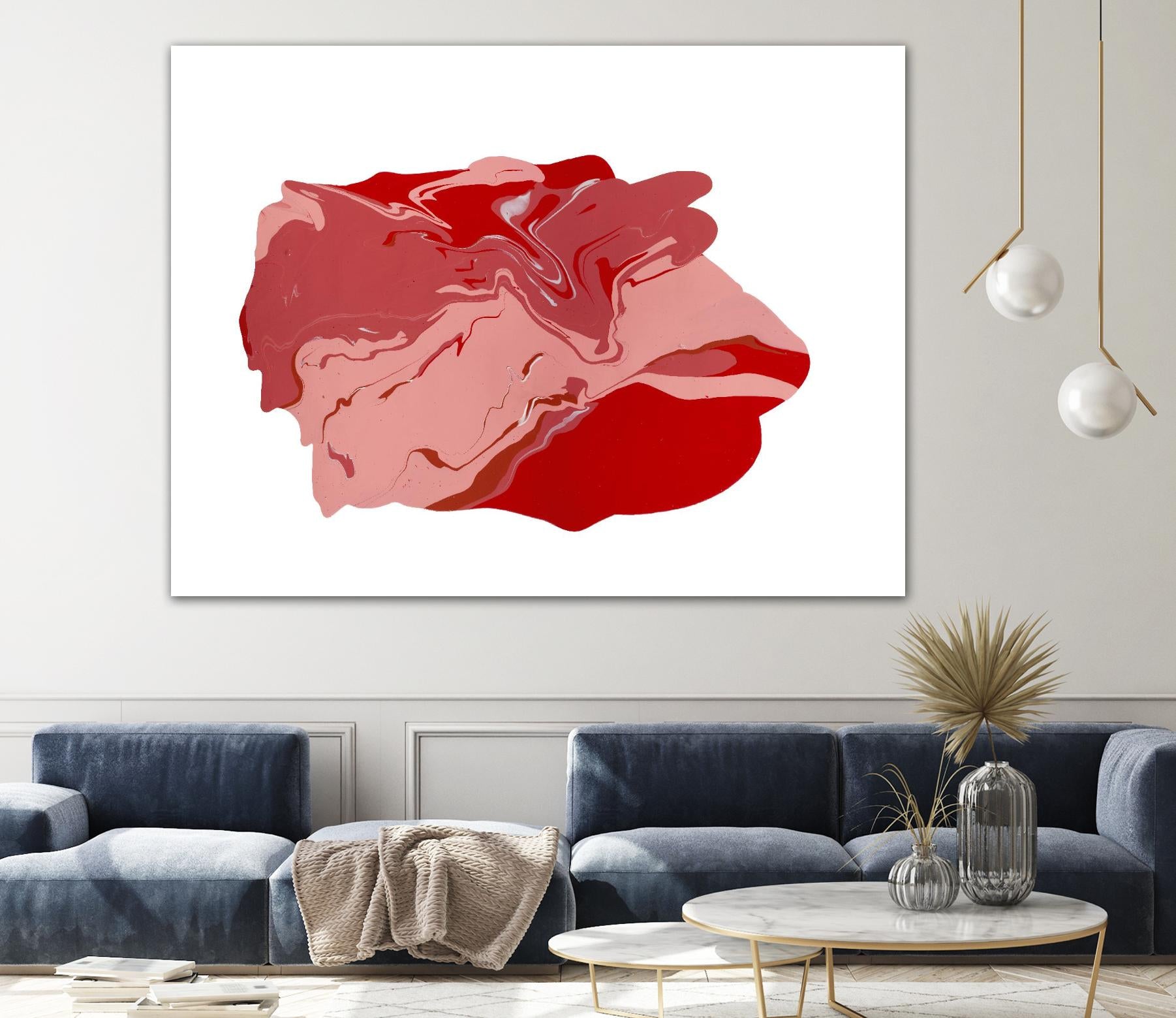 Pooling 8 by EJ Studio on GIANT ART - pink abstracts paint