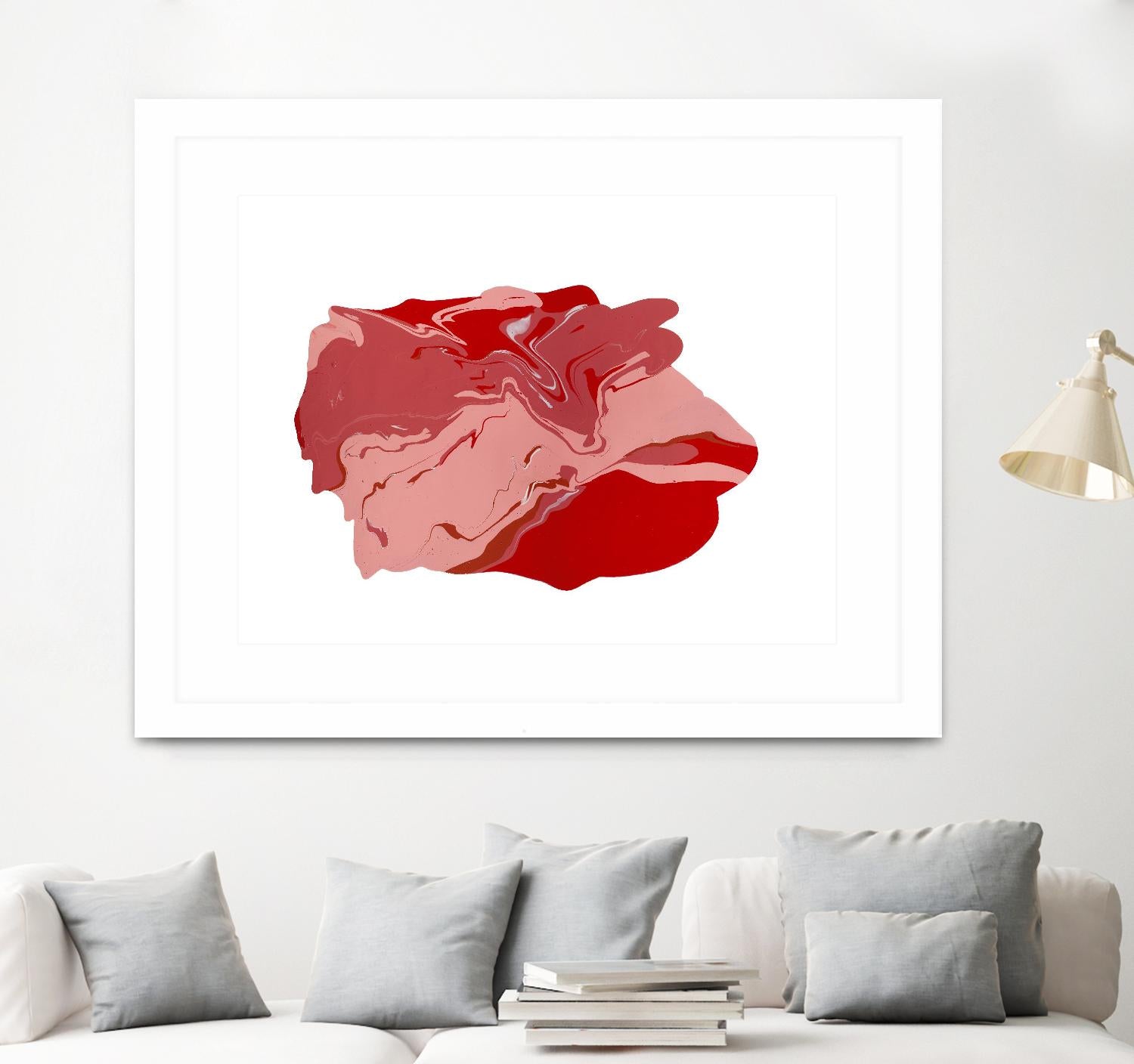 Pooling 8 by EJ Studio on GIANT ART - pink abstracts paint