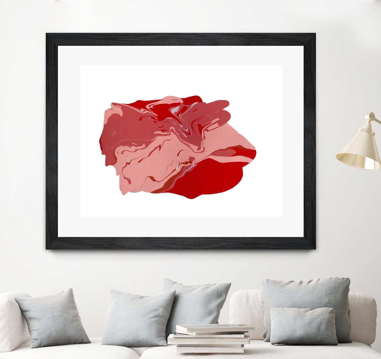 Pooling 8 by EJ Studio on GIANT ART - pink abstracts paint