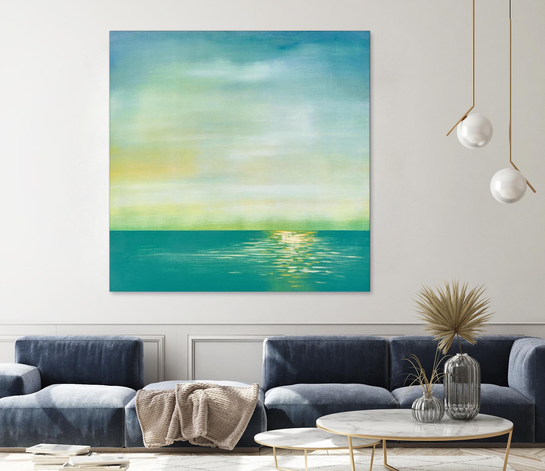 Tranquil 1 by Horton, Adam Horton on GIANT ART - blue landscapes transitional