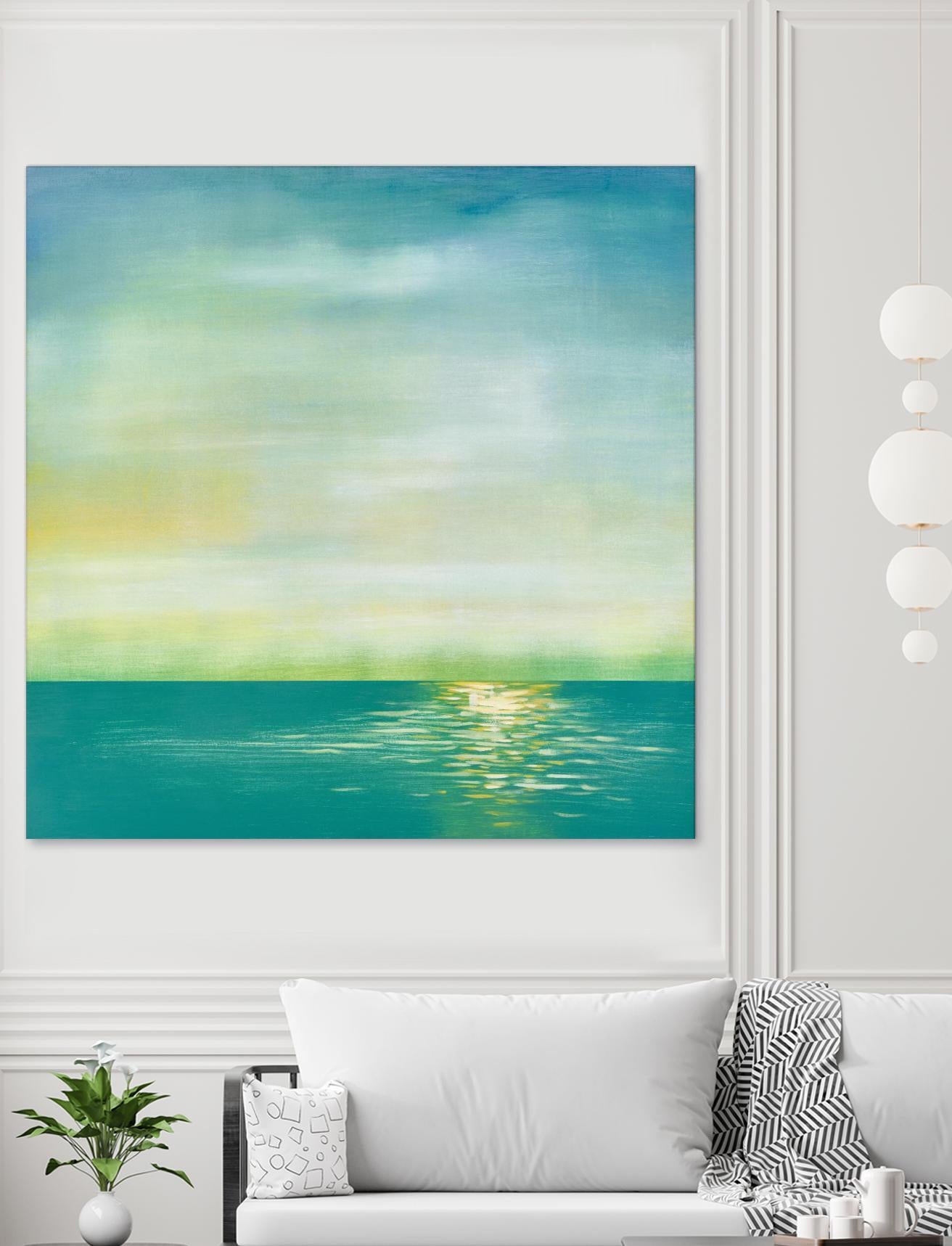 Tranquil 1 by Horton, Adam Horton on GIANT ART - blue landscapes transitional