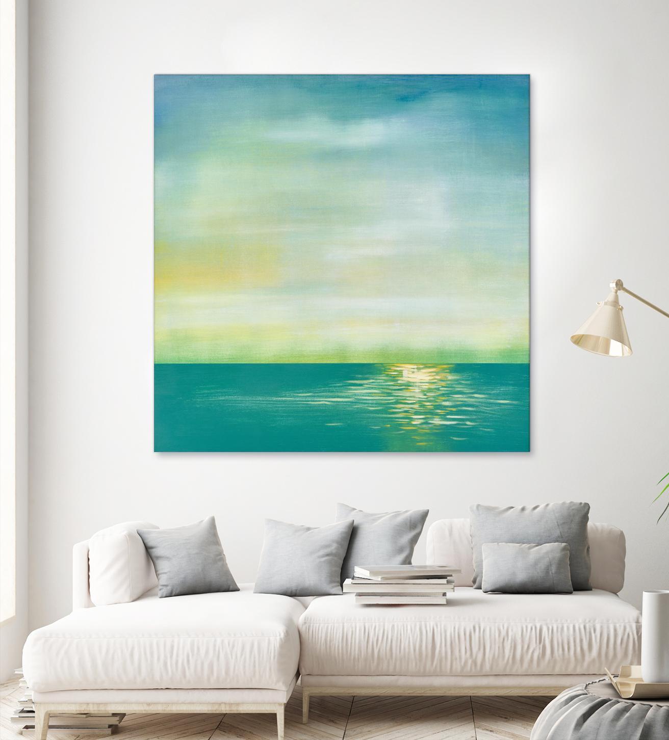 Tranquil 1 by Horton, Adam Horton on GIANT ART - blue landscapes transitional