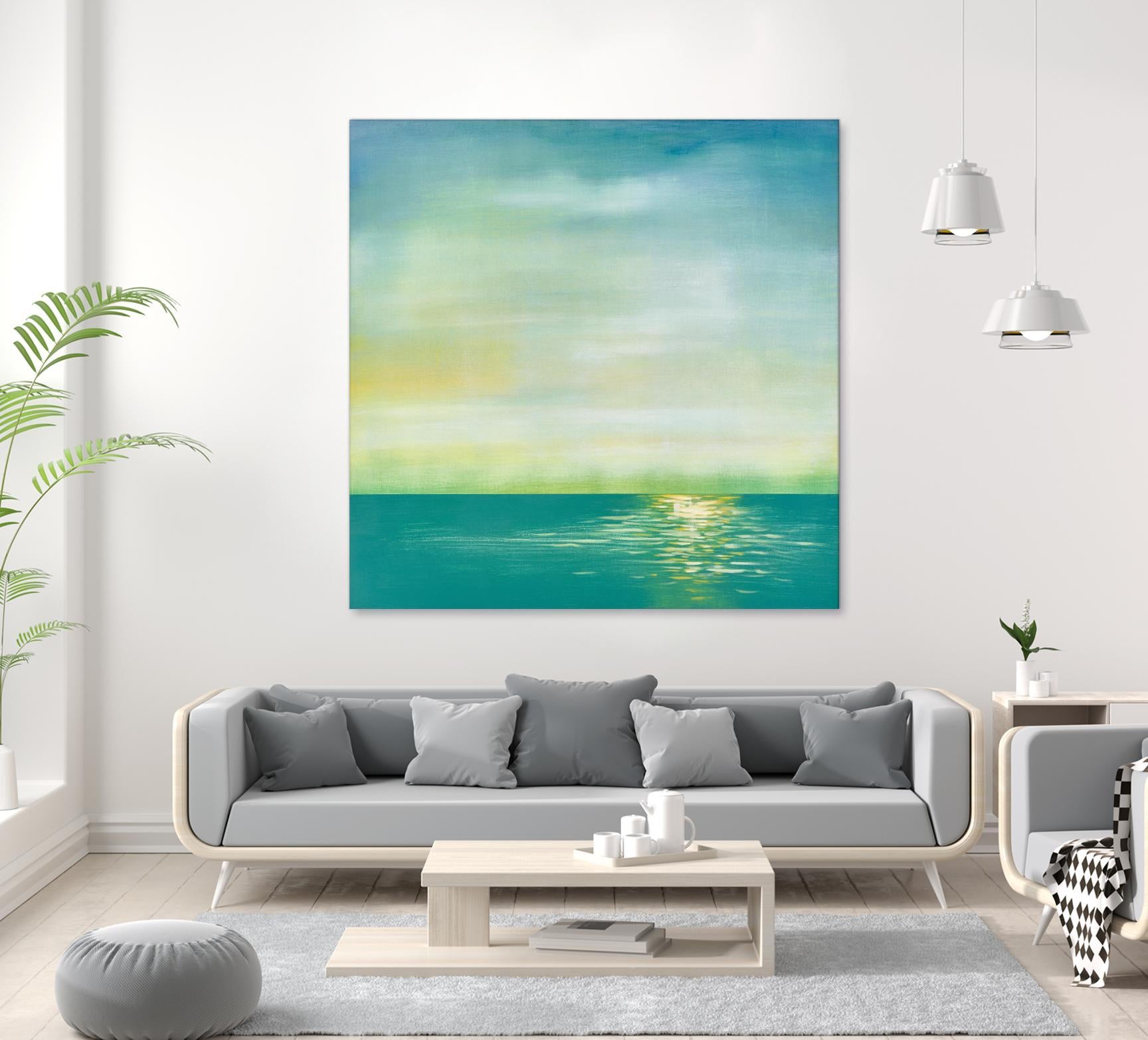 Tranquil 1 by Horton, Adam Horton on GIANT ART - blue landscapes transitional