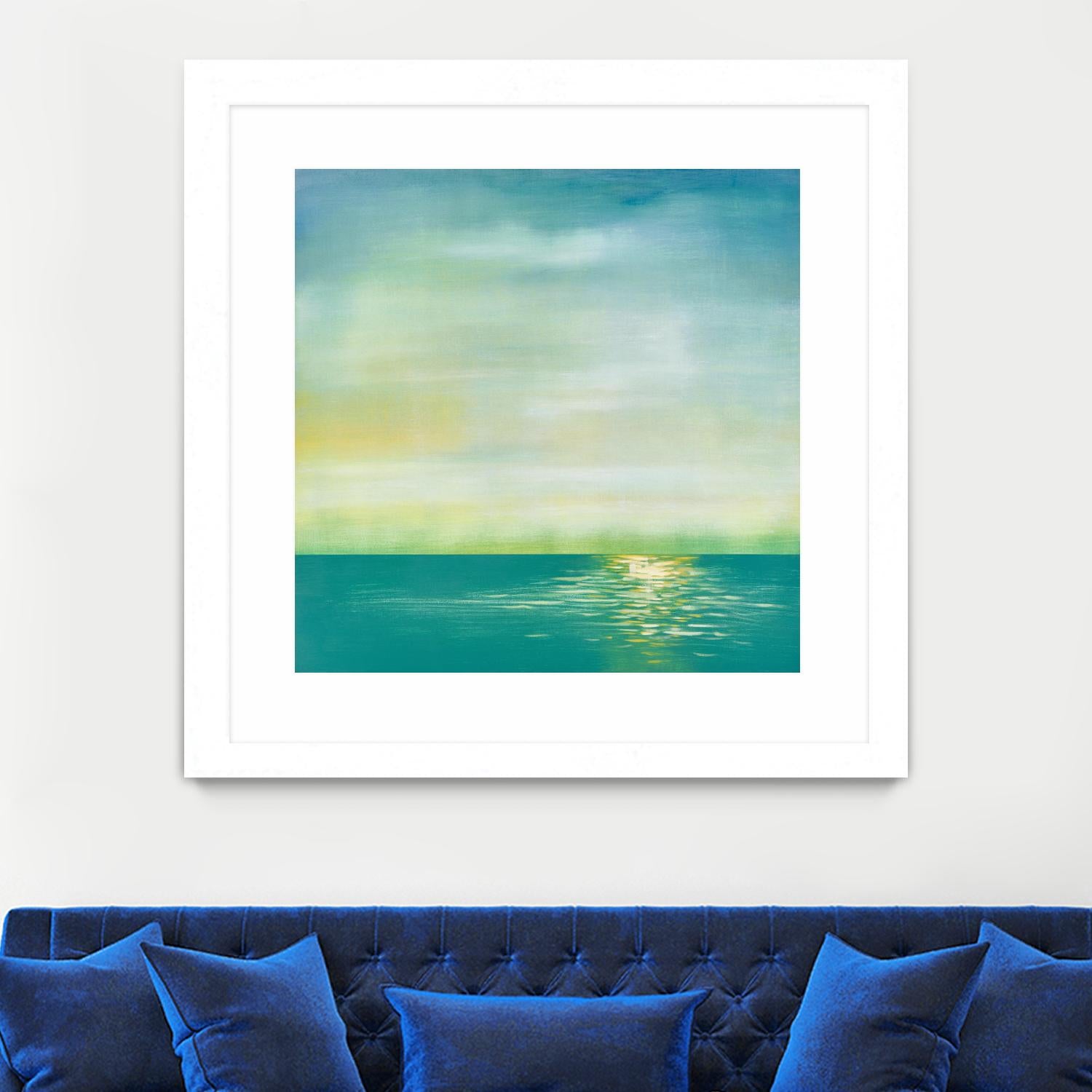 Tranquil 1 by Horton, Adam Horton on GIANT ART - blue landscapes transitional