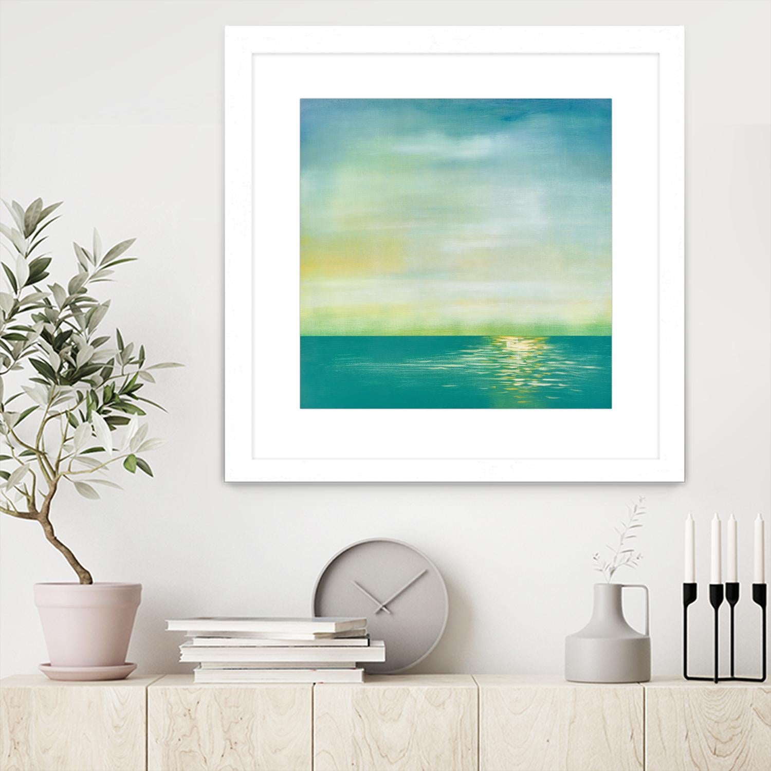 Tranquil 1 by Horton, Adam Horton on GIANT ART - blue landscapes transitional