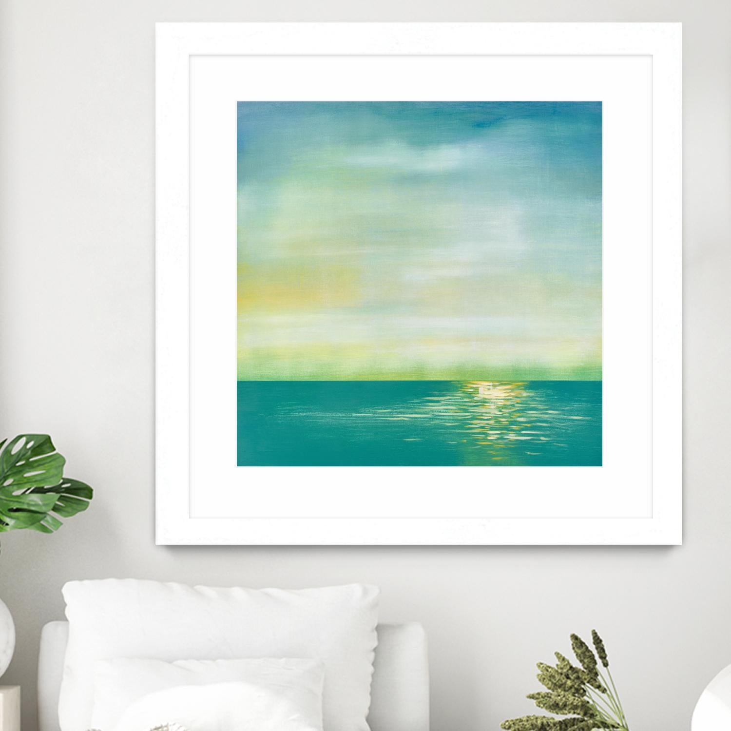 Tranquil 1 by Horton, Adam Horton on GIANT ART - blue landscapes transitional