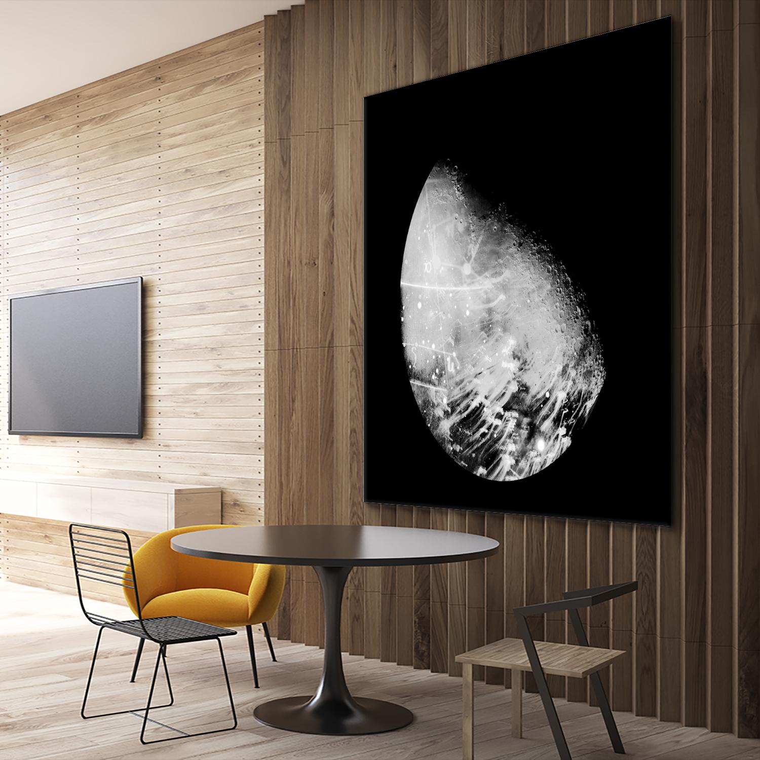 Abstract Moon Phase 2 by THE Studio on GIANT ART - white maps
