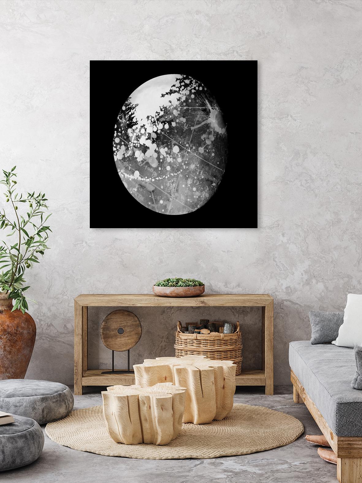 Abstract Moon Phase 7 by THE Studio on GIANT ART - white maps