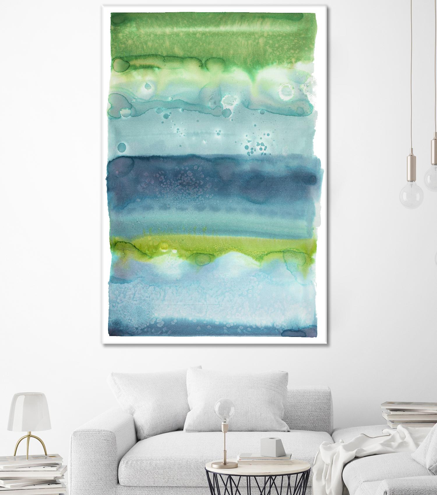 Watercolor Wash 2 by Natasha Marie on GIANT ART - green abstract
