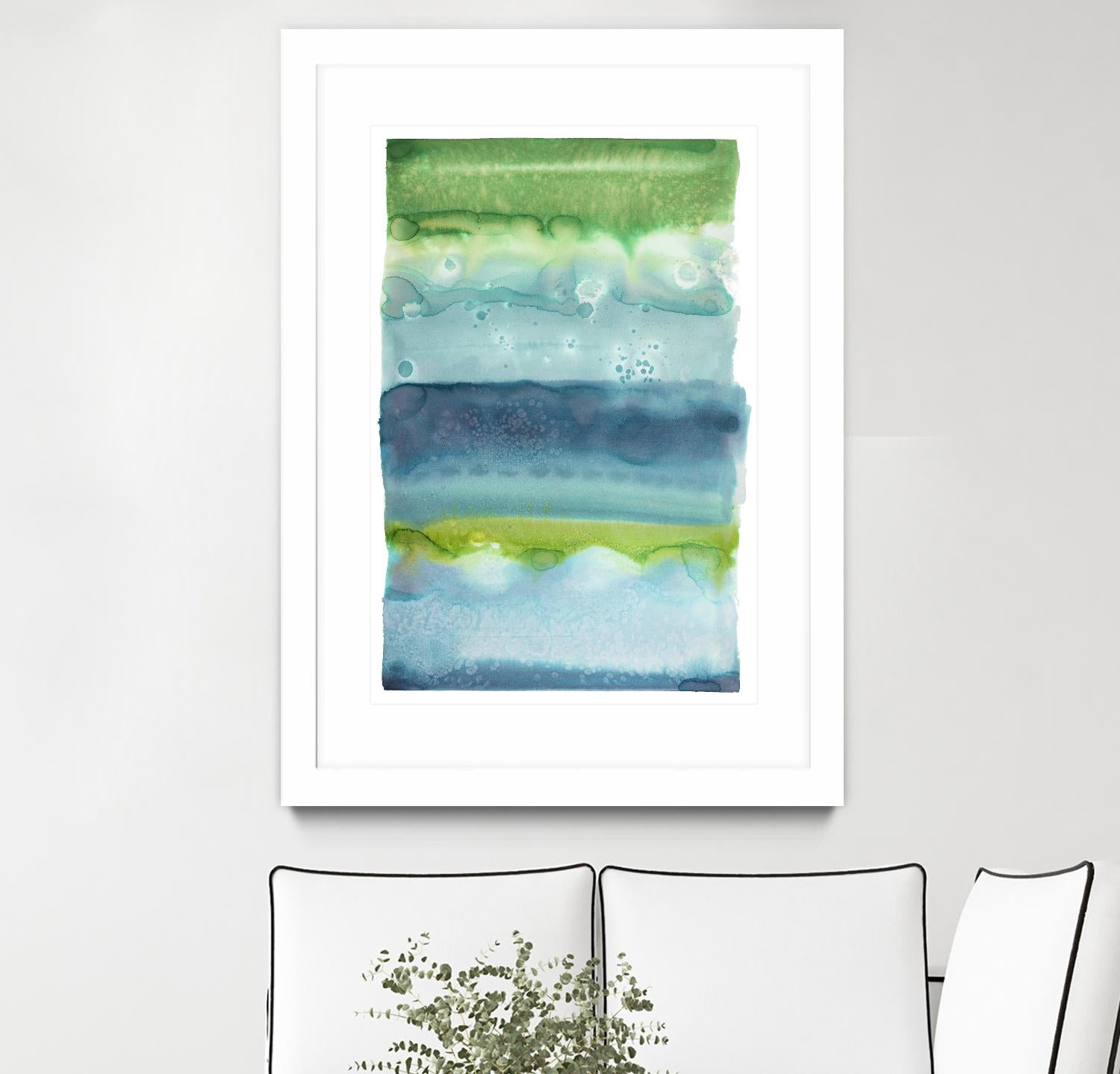 Watercolor Wash 2 by Natasha Marie on GIANT ART - green abstract