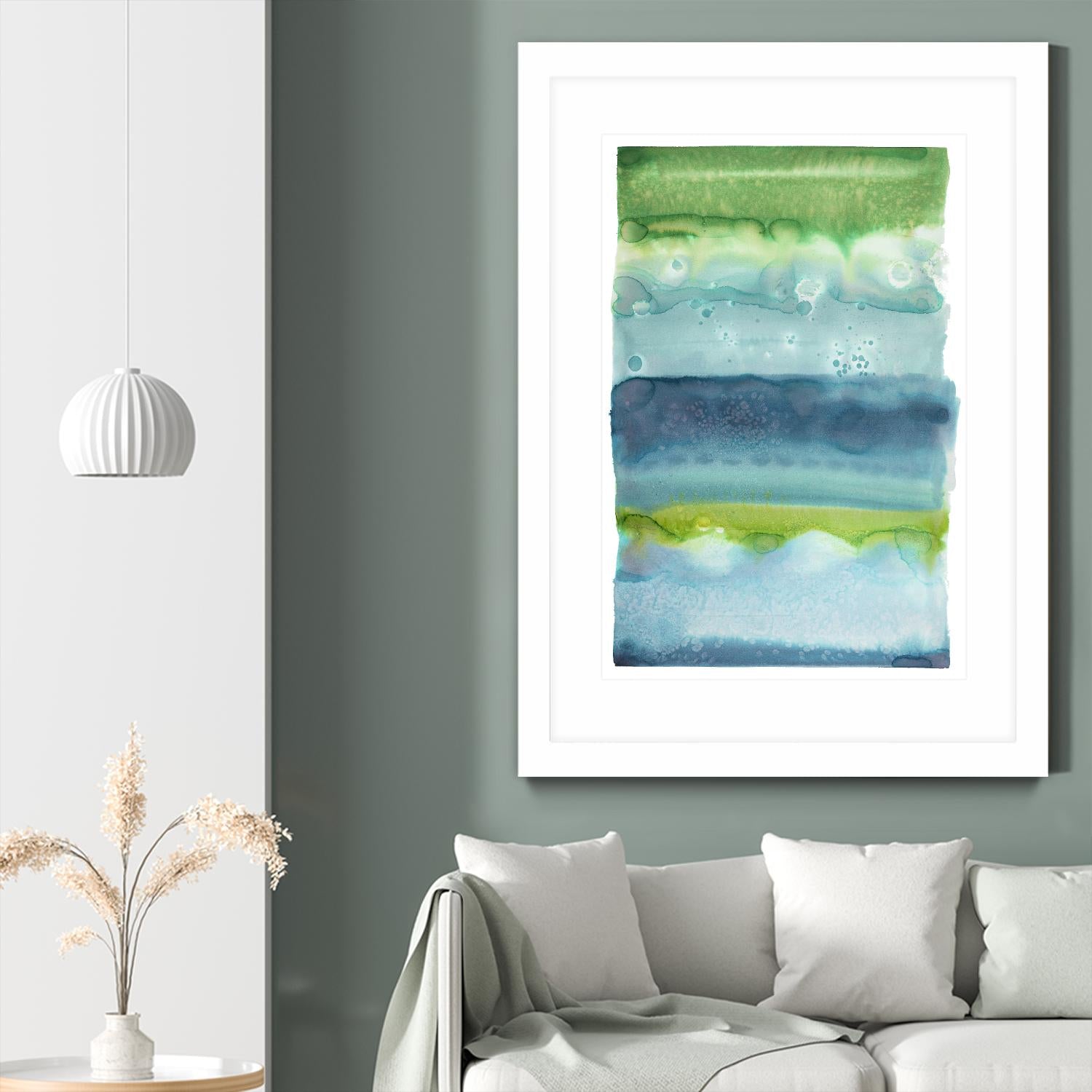 Watercolor Wash 2 by Natasha Marie on GIANT ART - green abstract