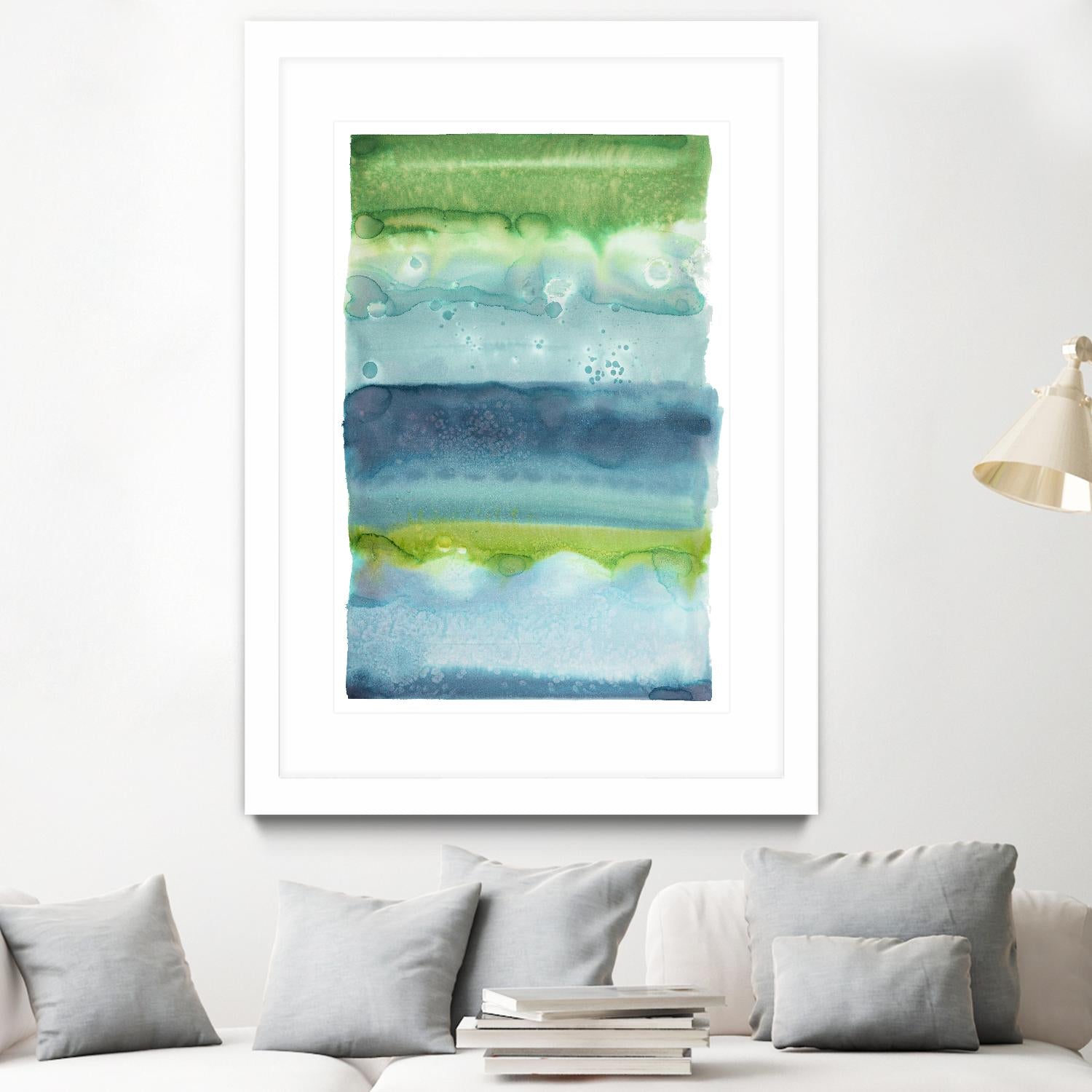 Watercolor Wash 2 by Natasha Marie on GIANT ART - green abstract