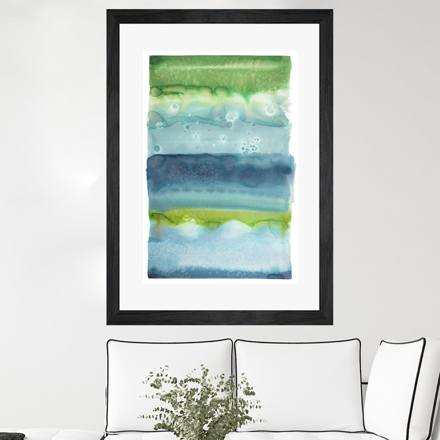 Watercolor Wash 2 by Natasha Marie on GIANT ART - green abstract