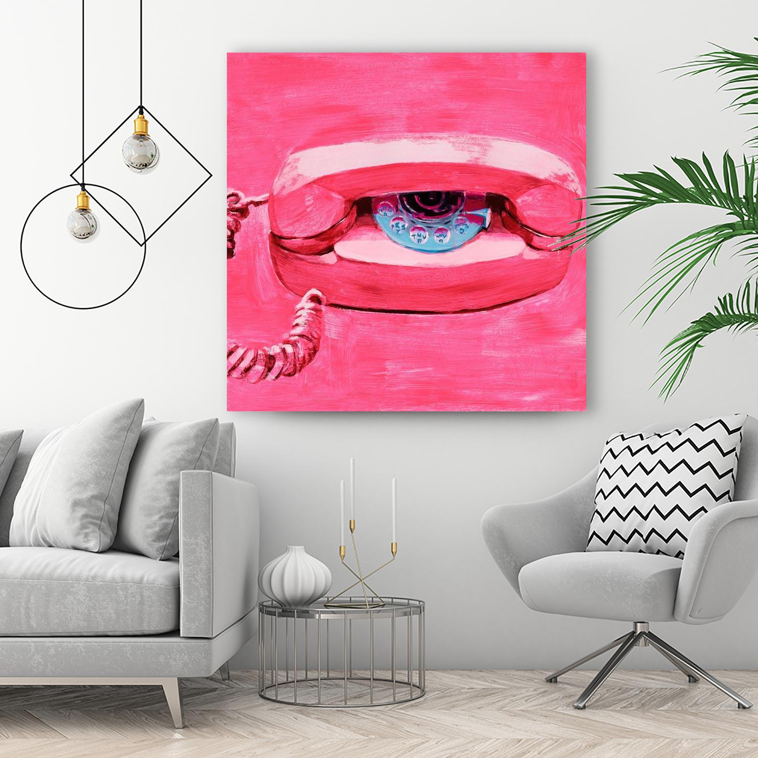 Hello 1 by PC Ngo on GIANT ART - pink still life phone