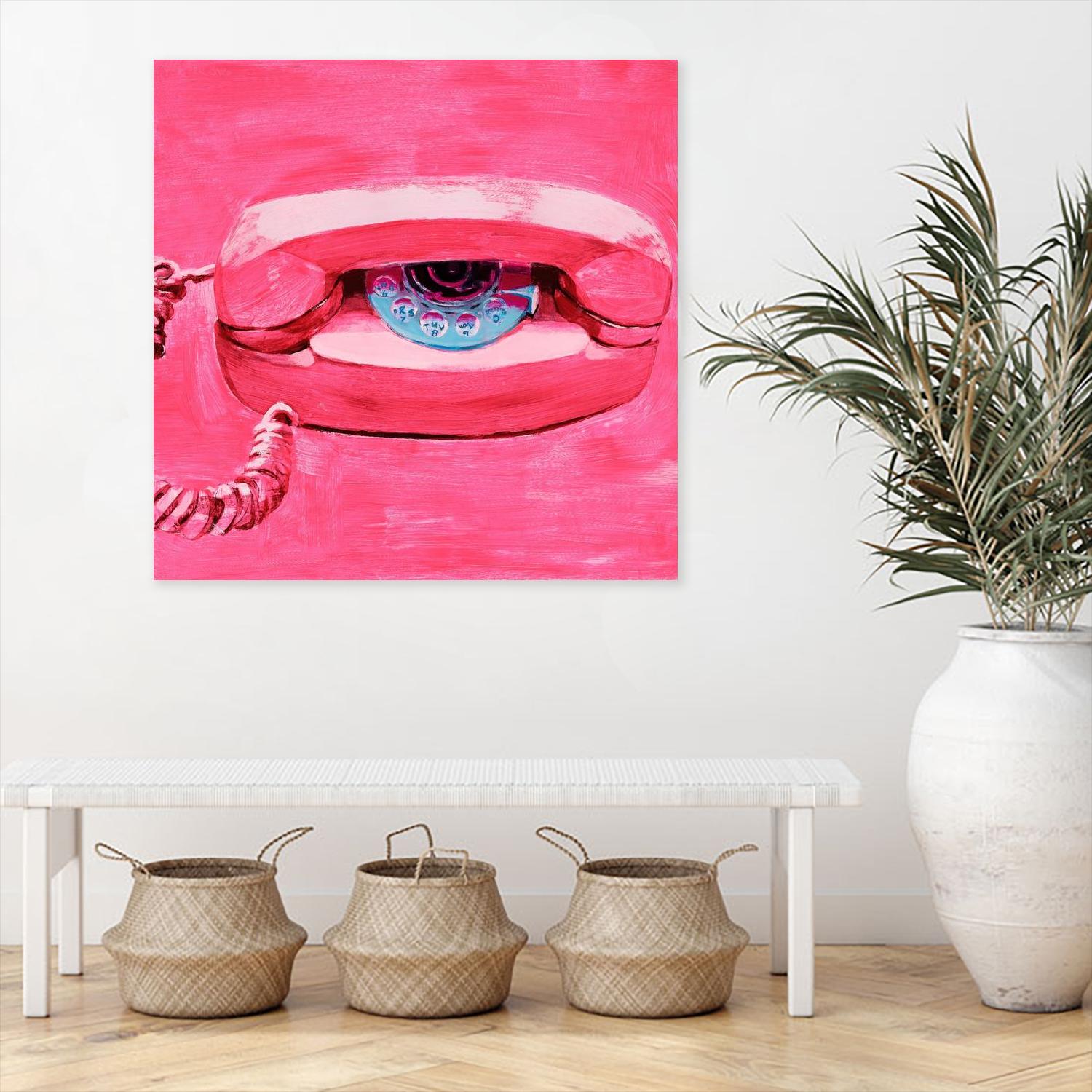 Hello 1 by PC Ngo on GIANT ART - pink still life phone