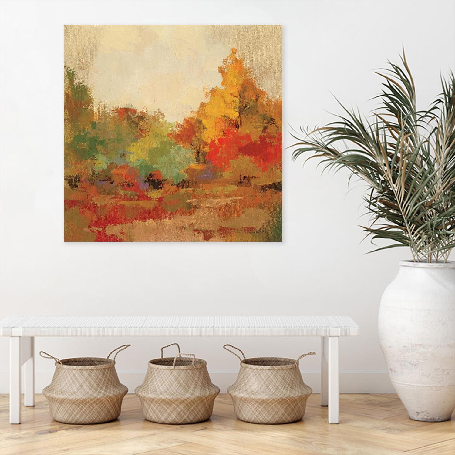 Fall Forest II by Silvia Vassileva on GIANT ART - yellow landscape