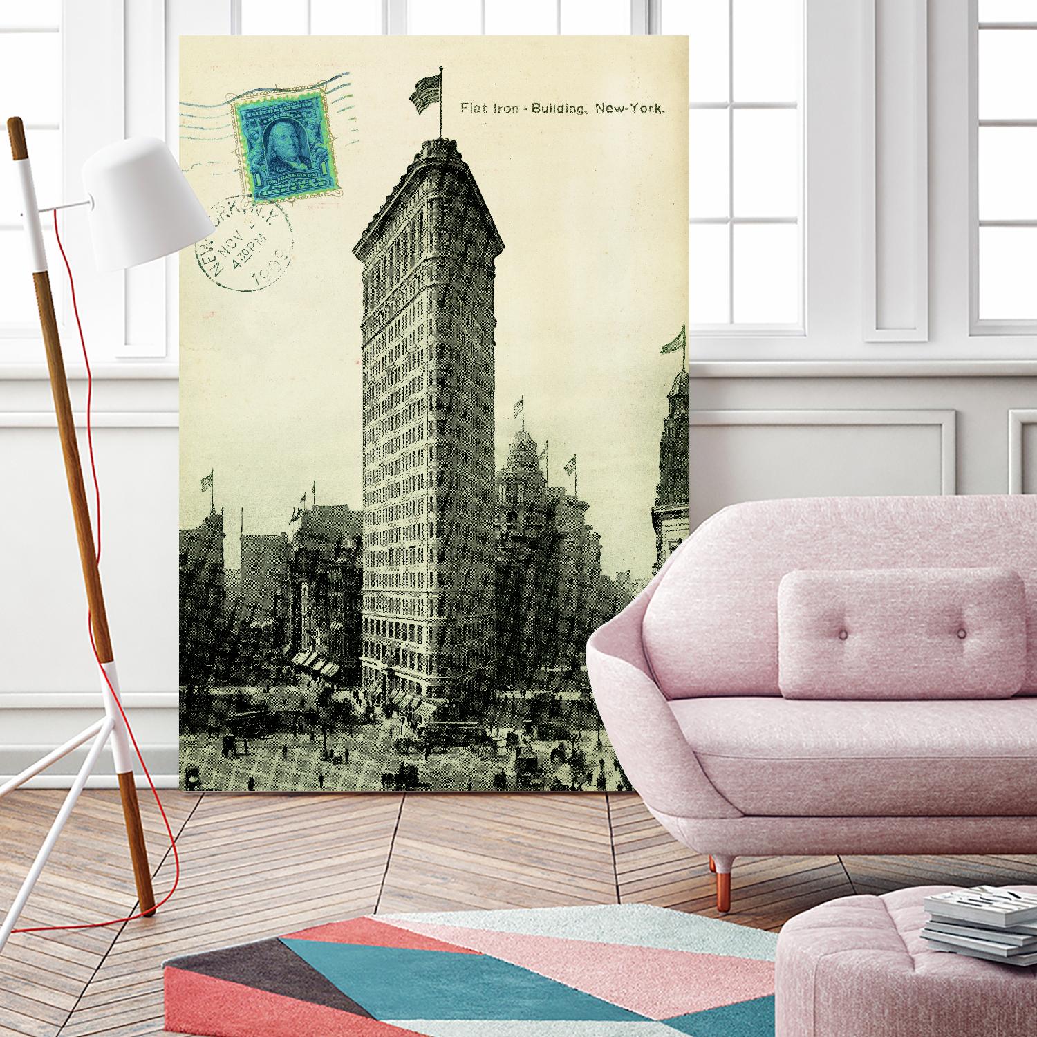 Flat Iron by Portfolio on GIANT ART - grey vintage