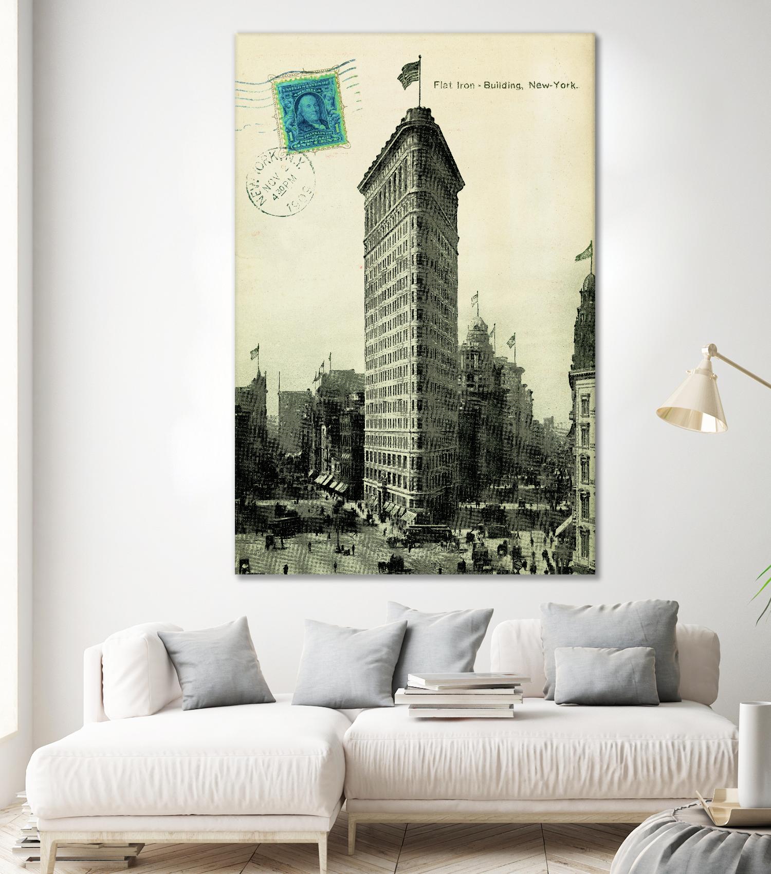 Flat Iron by Portfolio on GIANT ART - grey vintage