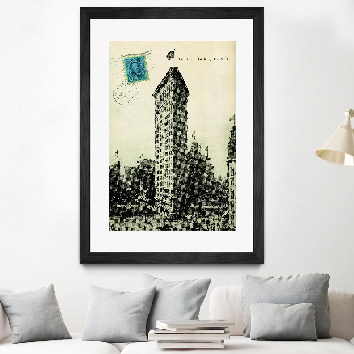 Flat Iron by Portfolio on GIANT ART - grey vintage