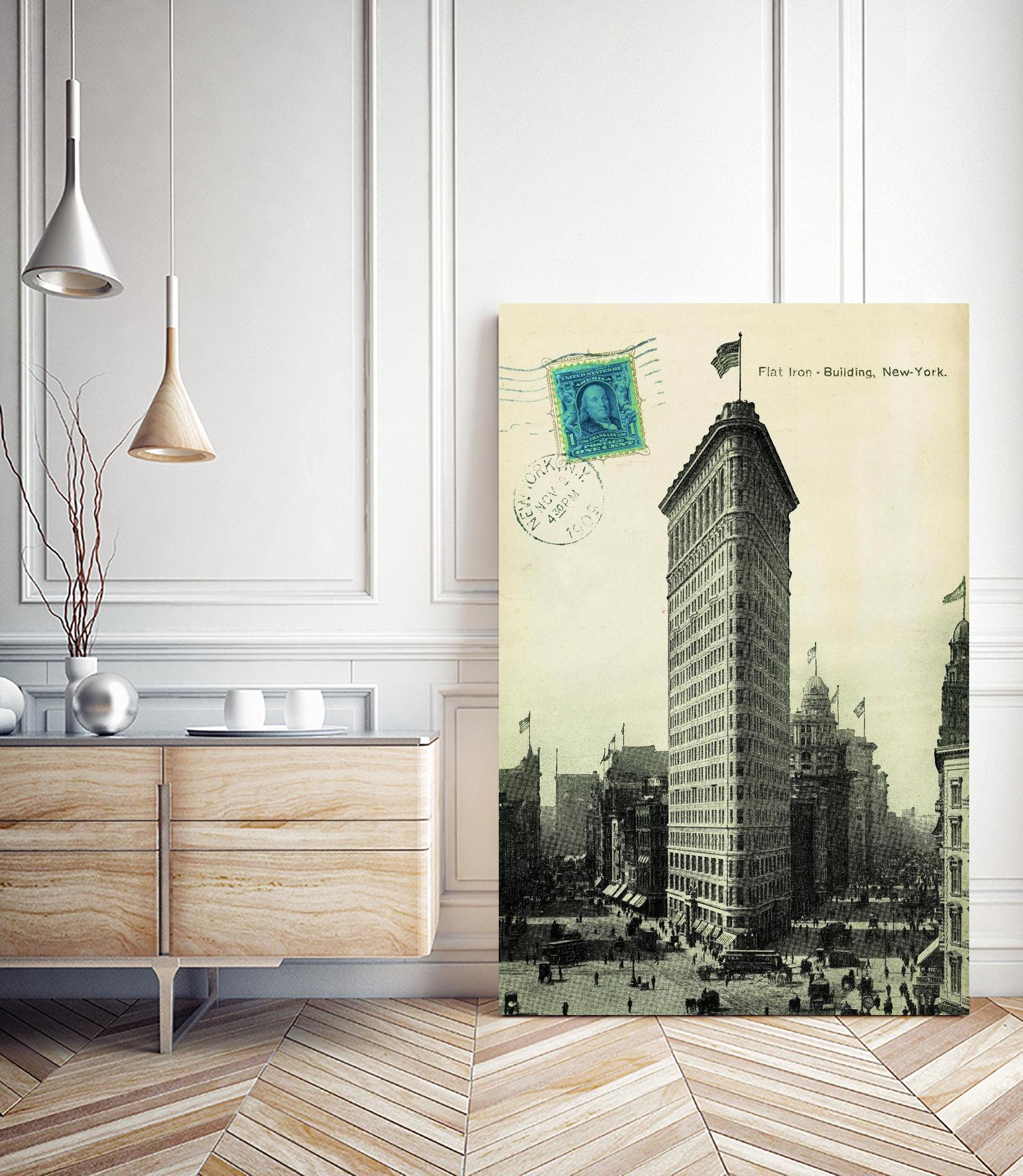 Flat Iron by Portfolio on GIANT ART - grey vintage