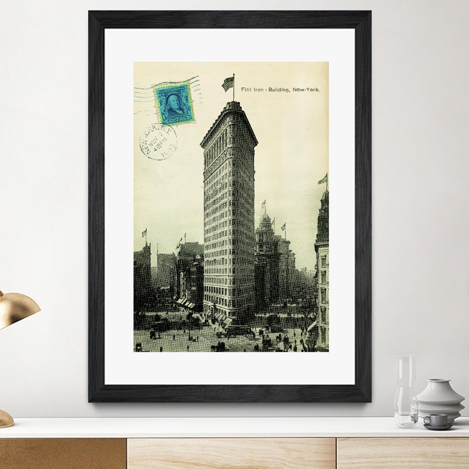 Flat Iron by Portfolio on GIANT ART - grey vintage