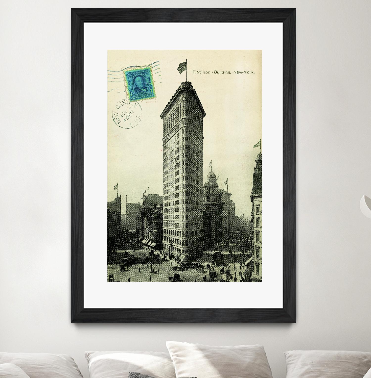 Flat Iron by Portfolio on GIANT ART - grey vintage
