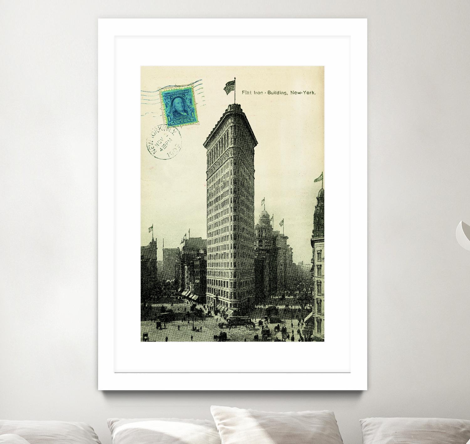 Flat Iron by Portfolio on GIANT ART - grey vintage