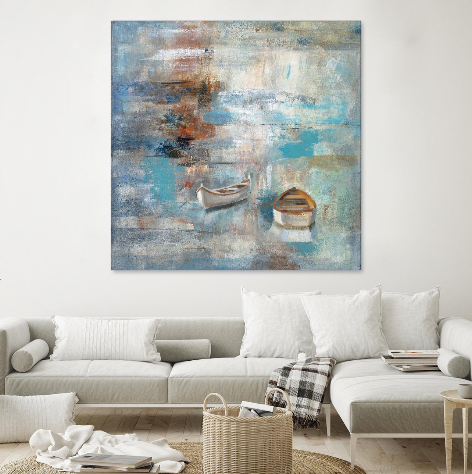 Calm sea by Silvia Vassileva on GIANT ART - brown sea scene