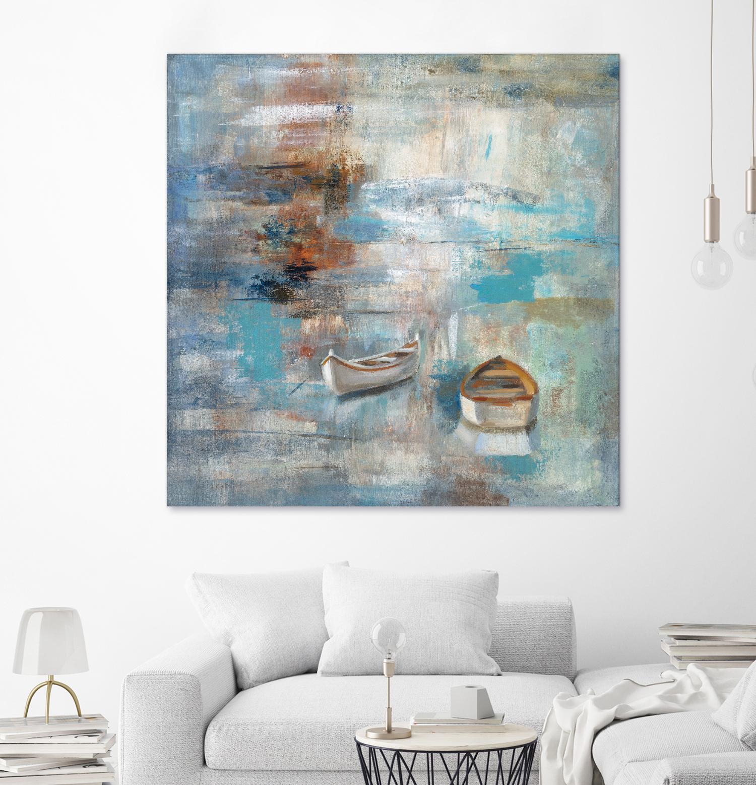 Calm sea by Silvia Vassileva on GIANT ART - brown sea scene