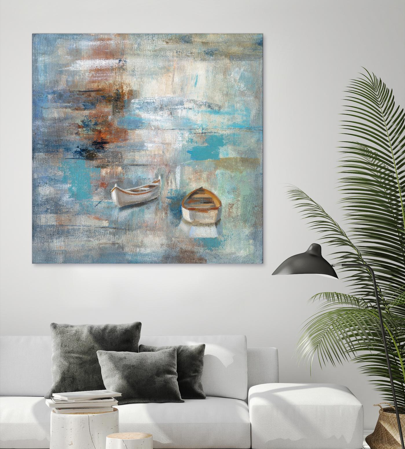 Calm sea by Silvia Vassileva on GIANT ART - brown sea scene