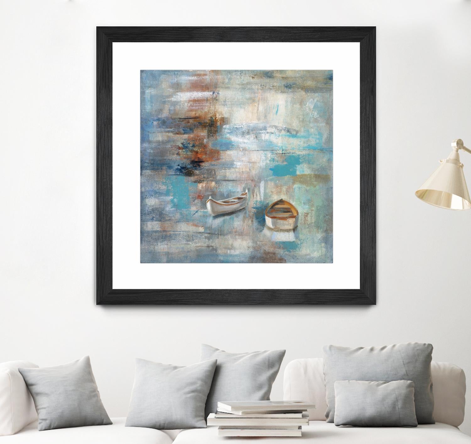 Calm sea by Silvia Vassileva on GIANT ART - brown sea scene