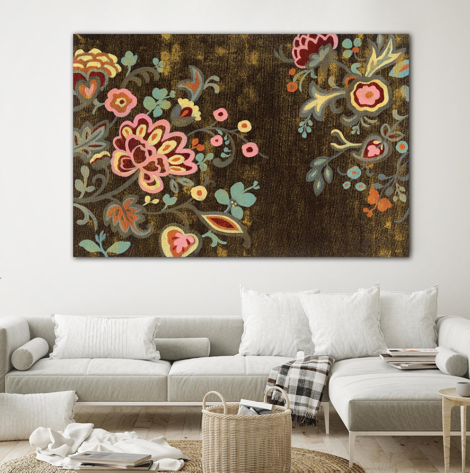 Decorative Paisley by Silvia Vassileva on GIANT ART - pink floral