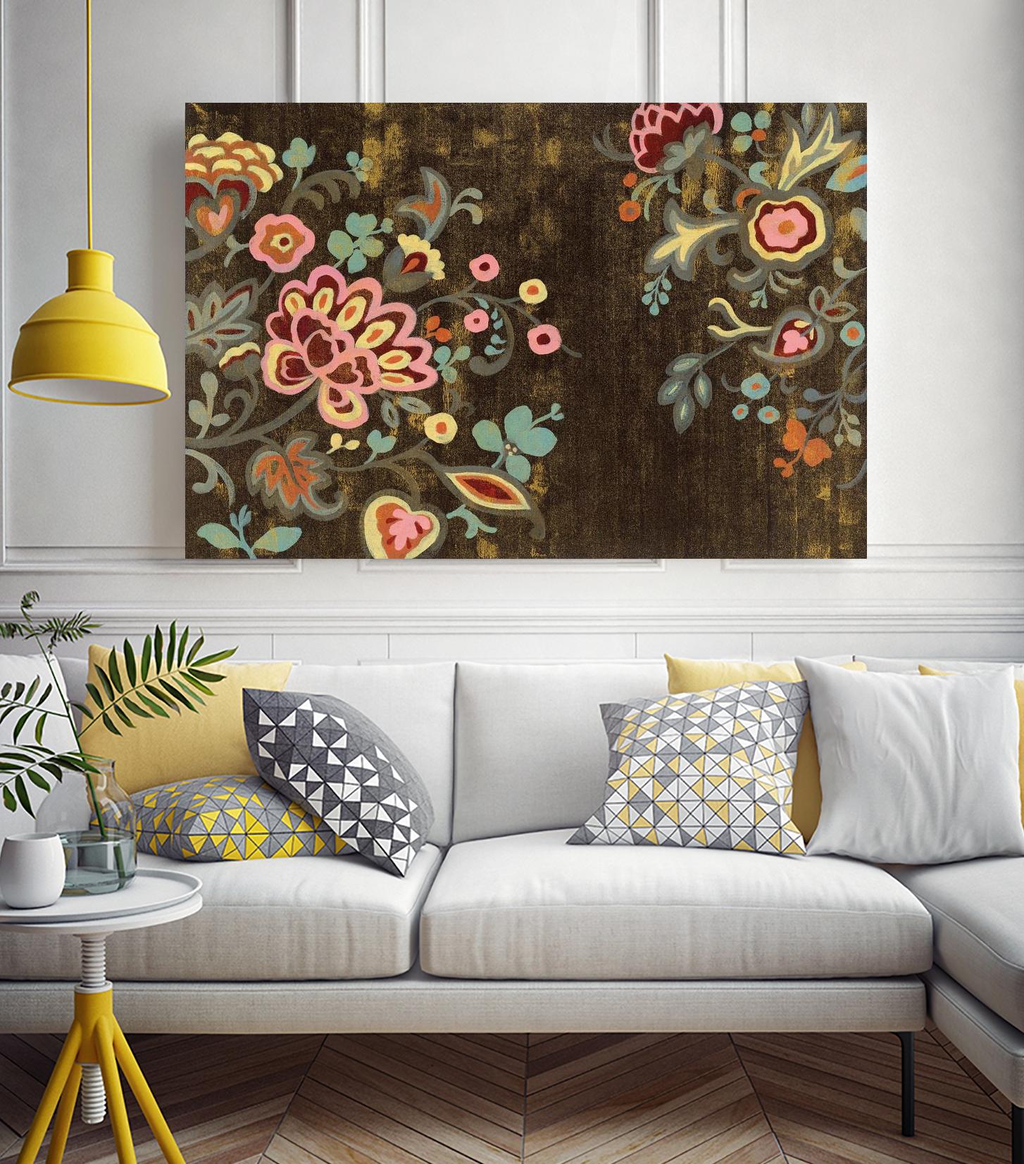 Decorative Paisley by Silvia Vassileva on GIANT ART - pink floral