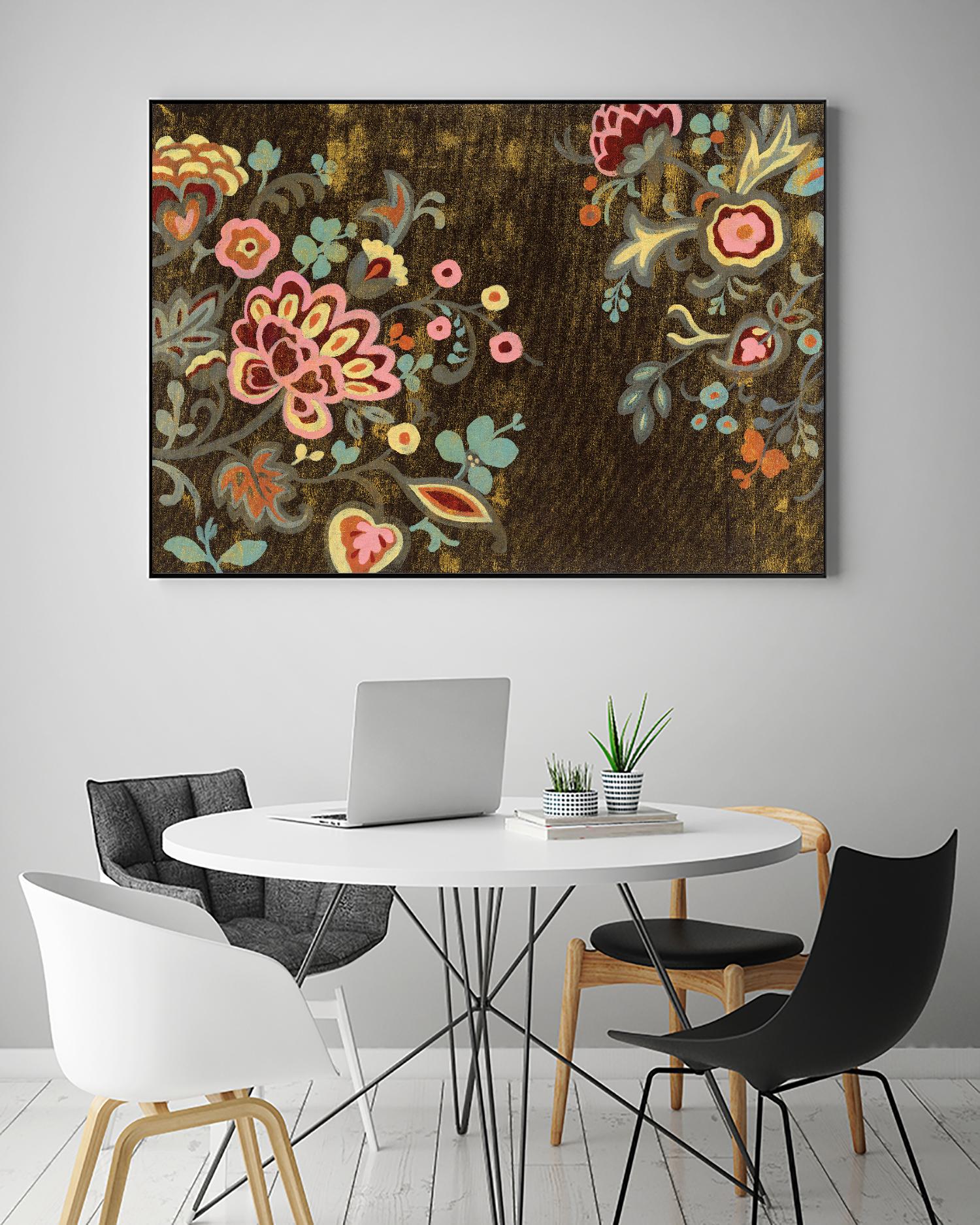 Decorative Paisley by Silvia Vassileva on GIANT ART - pink floral