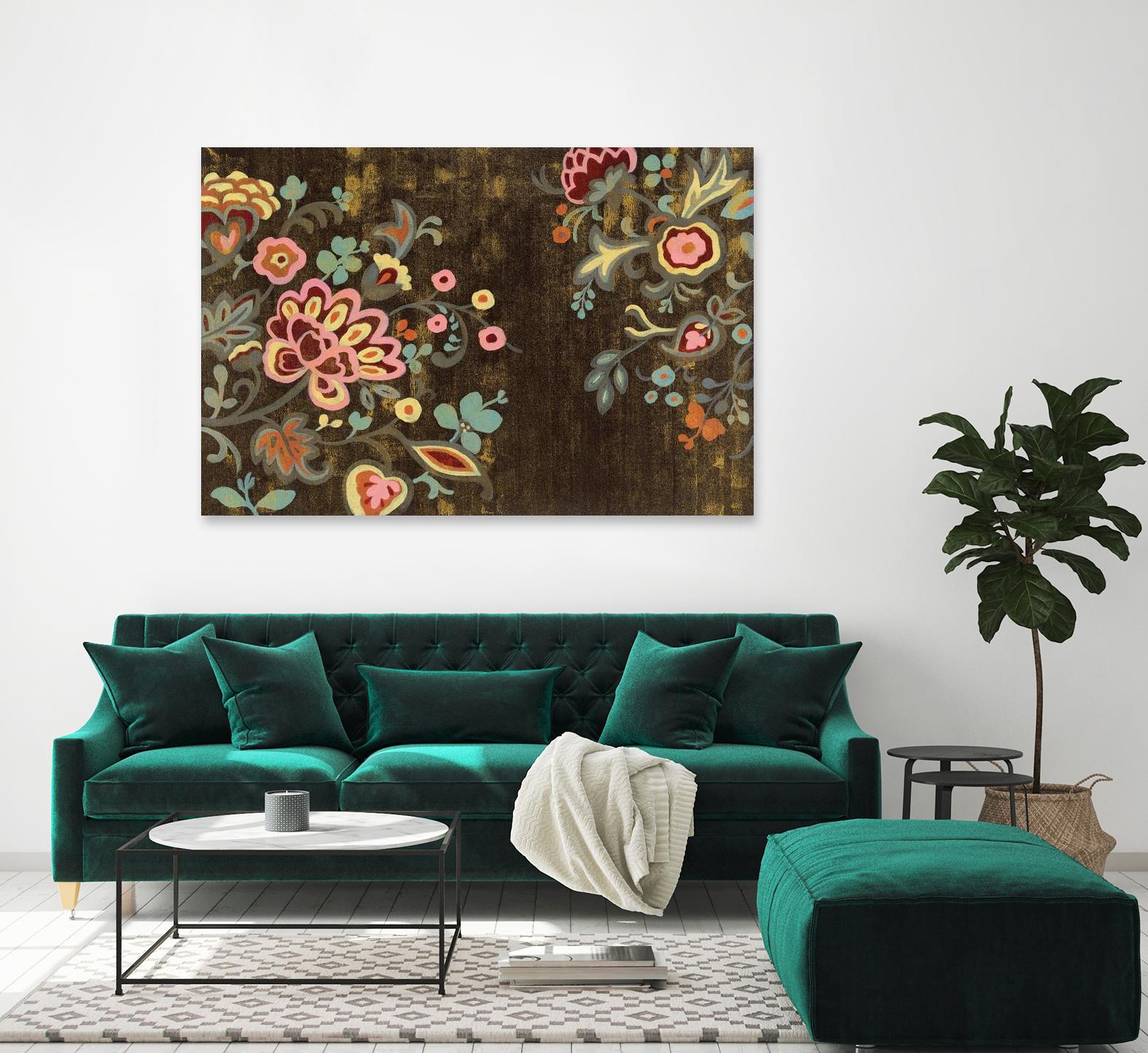 Decorative Paisley by Silvia Vassileva on GIANT ART - pink floral