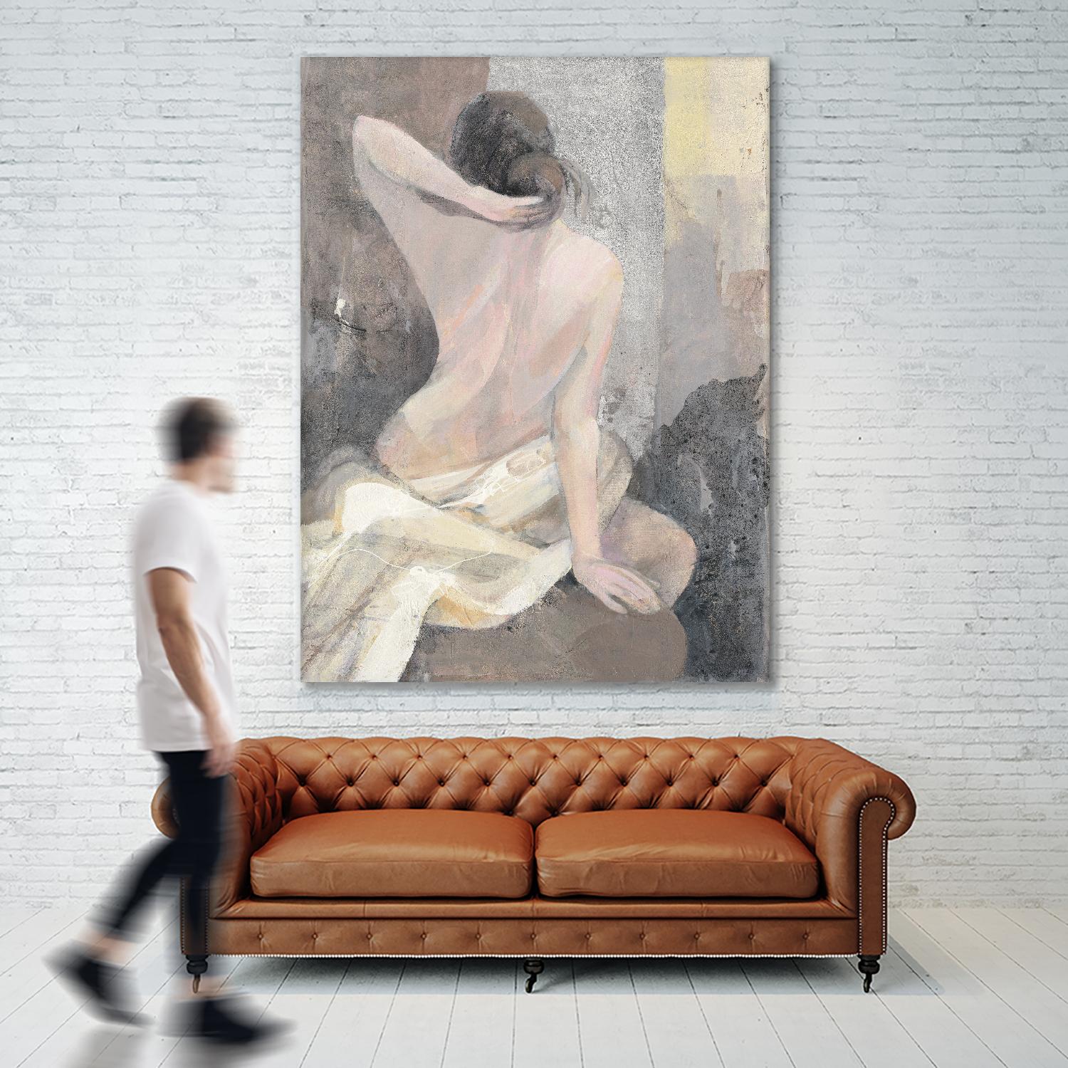 After the Bath I by Albena Hristova on GIANT ART - beige men and women