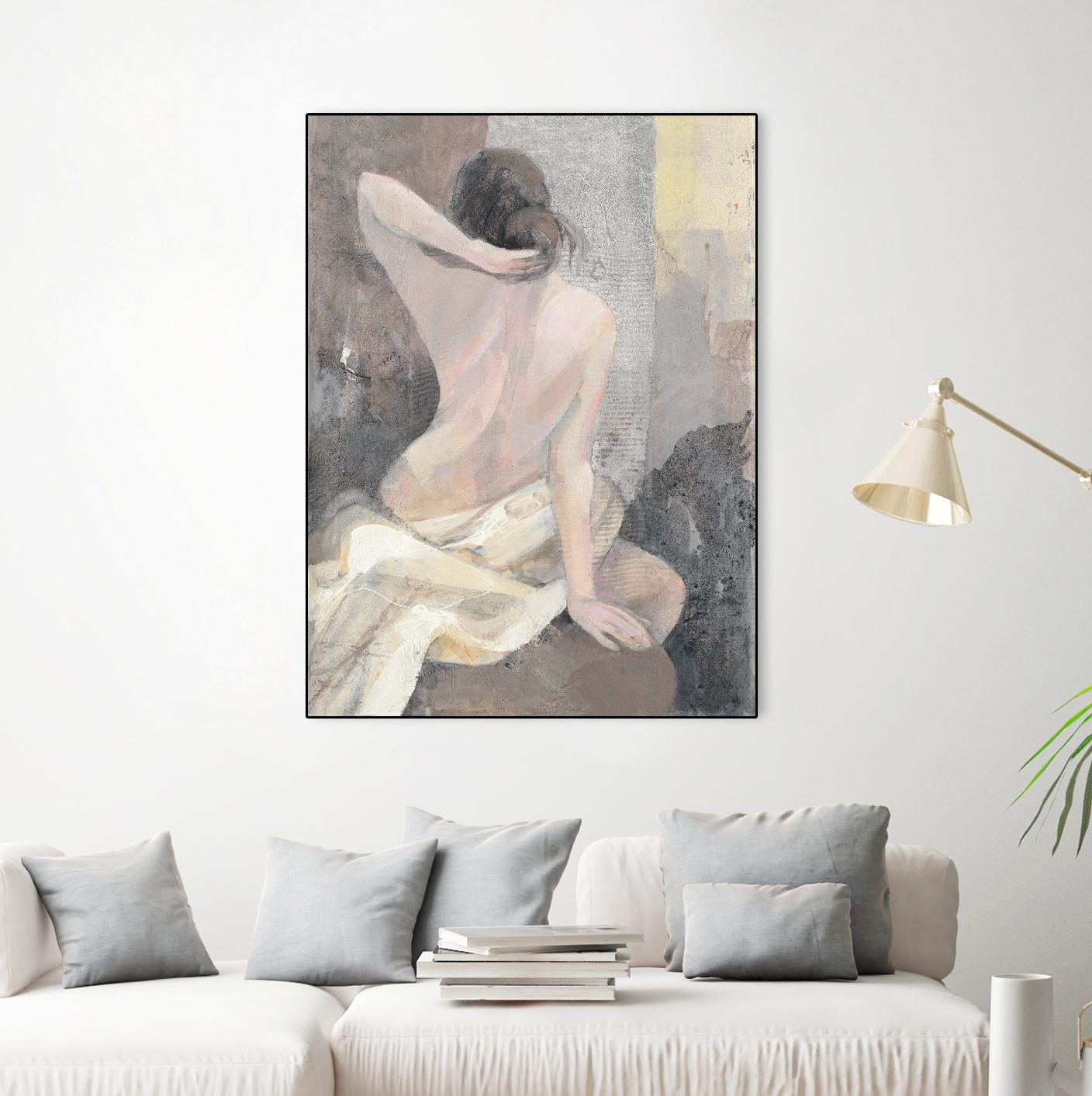 After the Bath I by Albena Hristova on GIANT ART - beige men and women