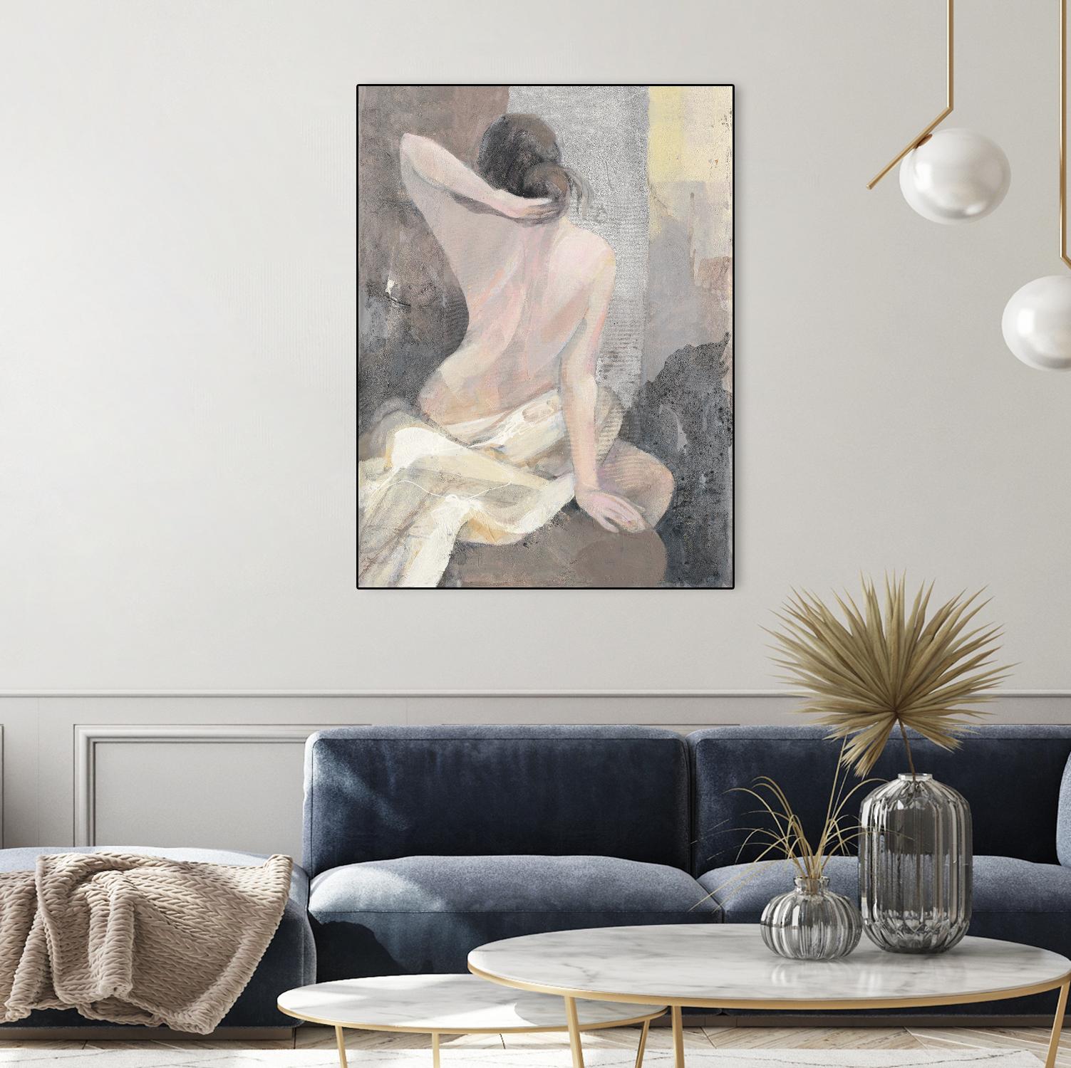 After the Bath I by Albena Hristova on GIANT ART - beige men and women