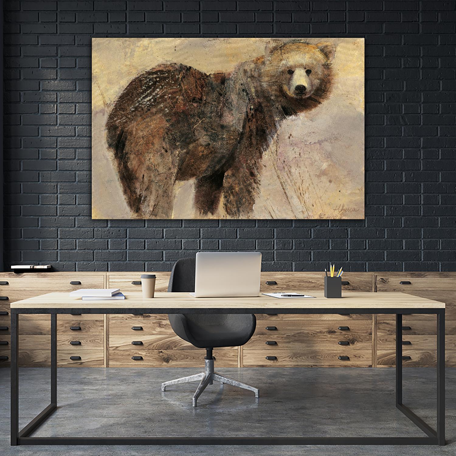 Backward Glance by Albena Hristova on GIANT ART - beige animals