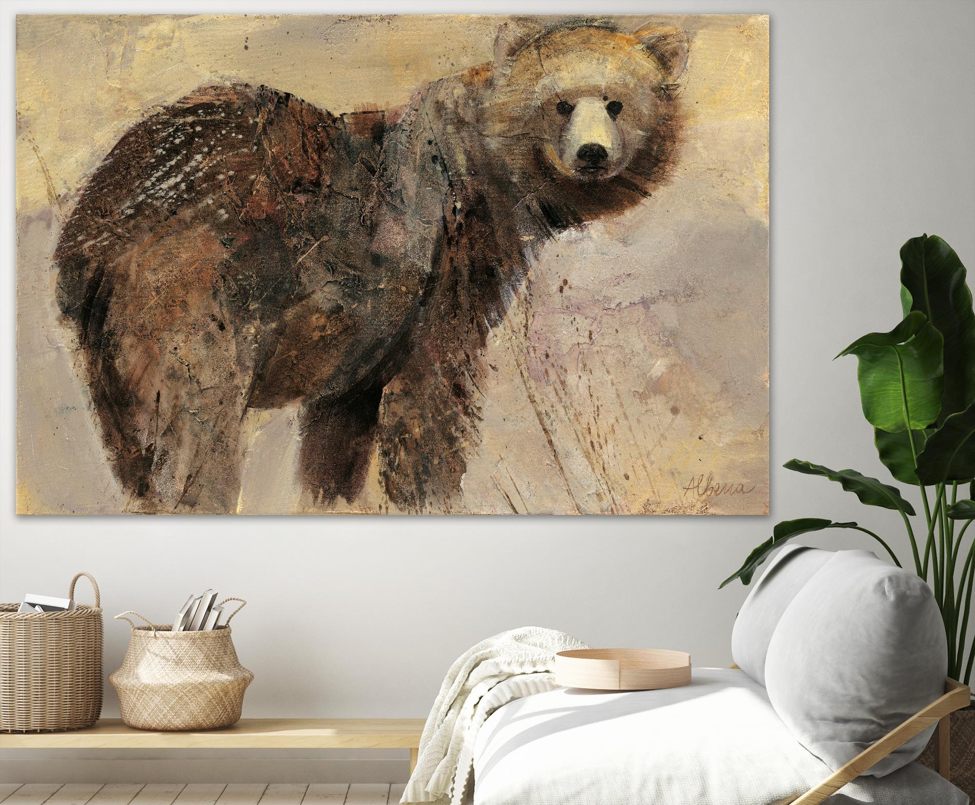 Backward Glance by Albena Hristova on GIANT ART - beige animals