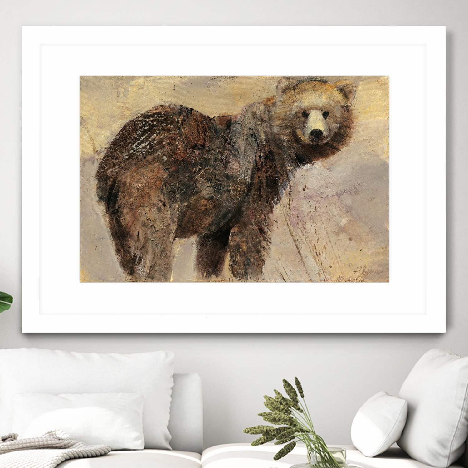 Backward Glance by Albena Hristova on GIANT ART - beige animals