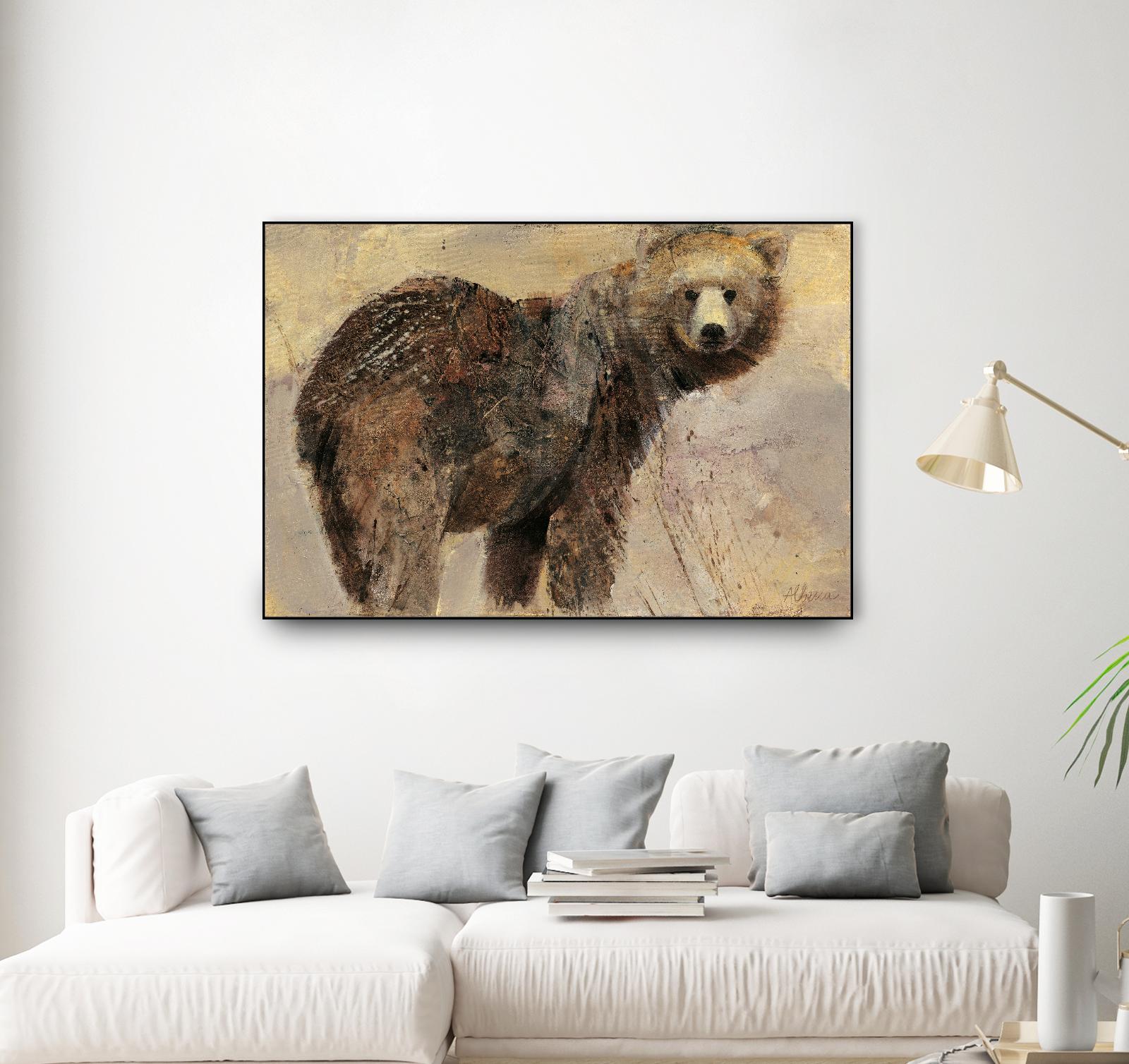 Backward Glance by Albena Hristova on GIANT ART - beige animals