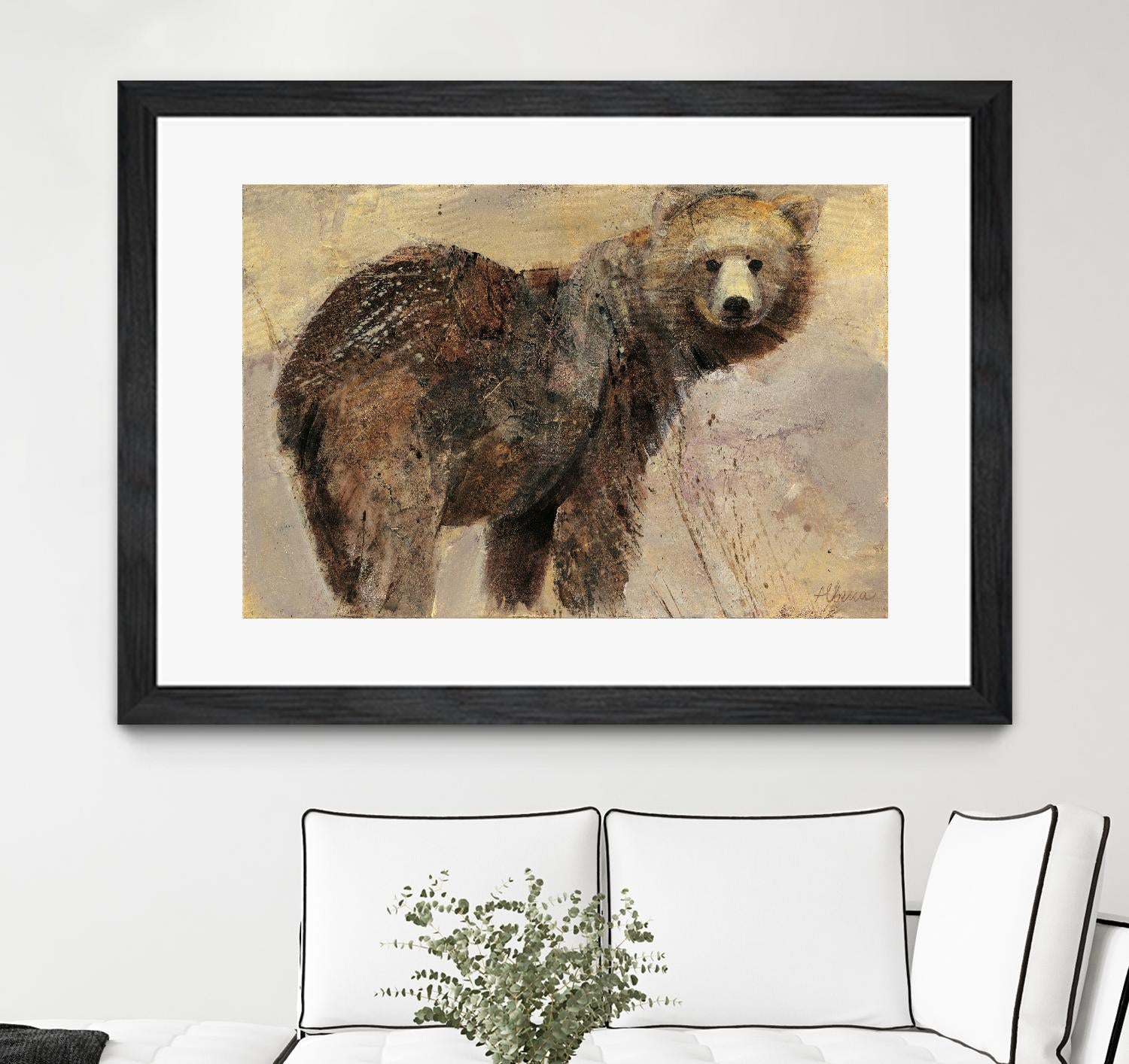 Backward Glance by Albena Hristova on GIANT ART - beige animals