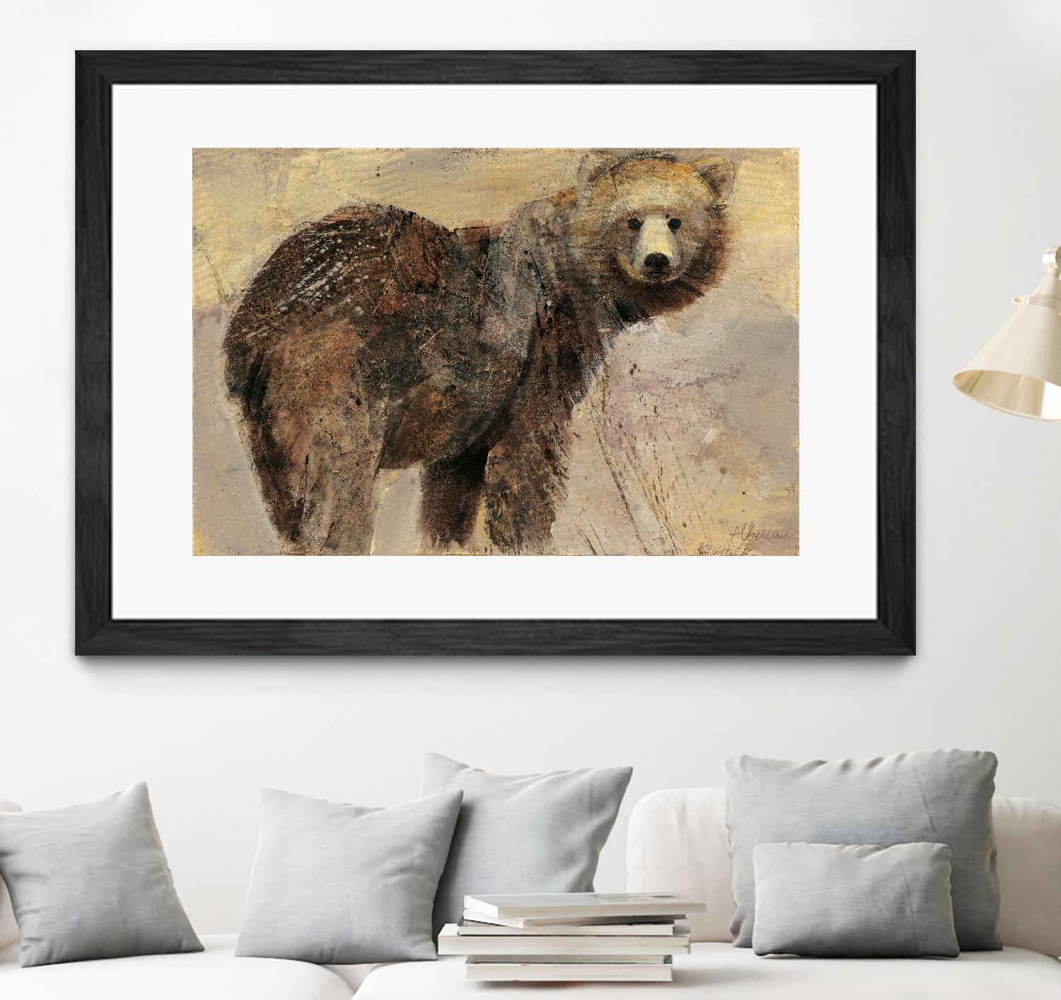 Backward Glance by Albena Hristova on GIANT ART - beige animals